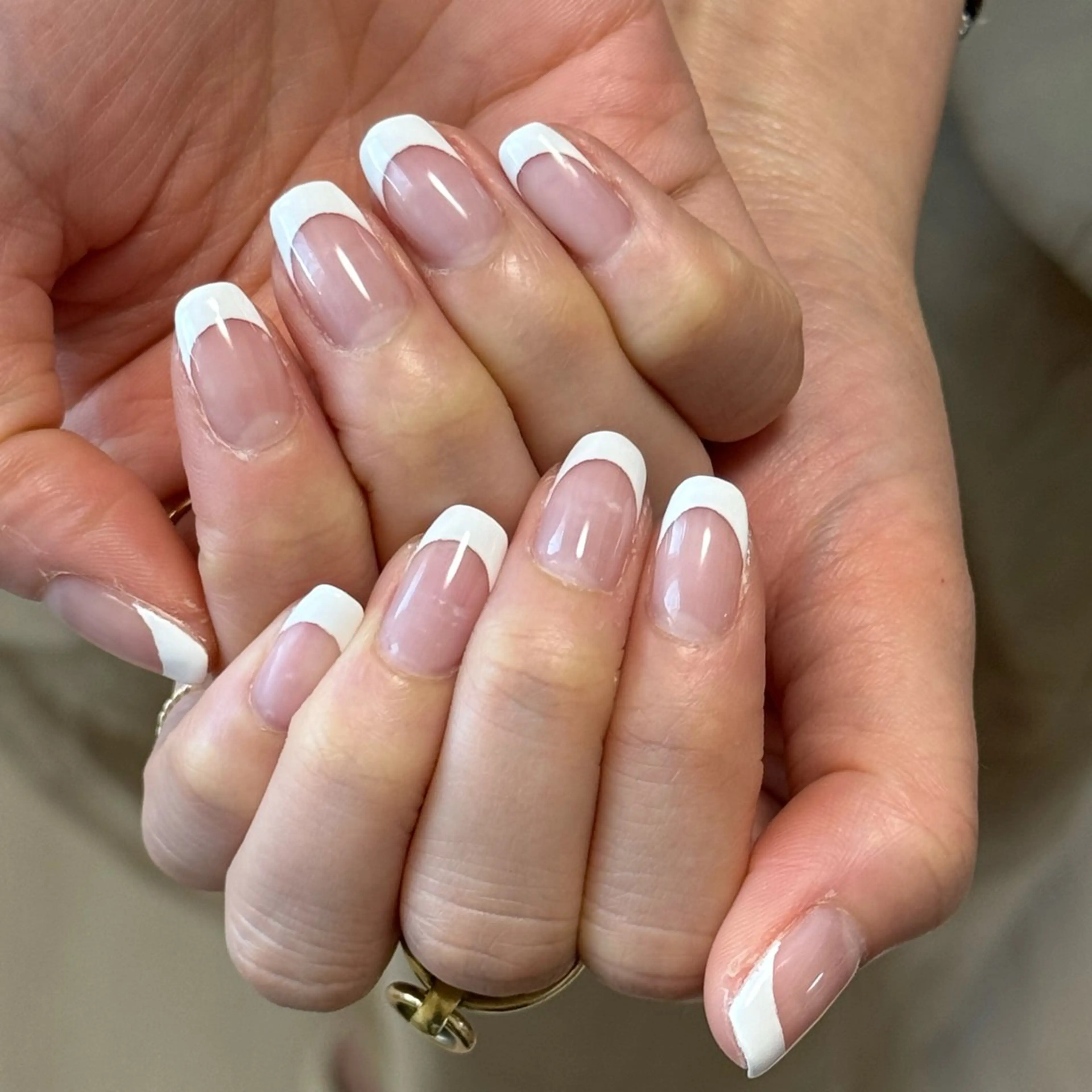 ネイル クリアネイル フレンチネイル Hana_ Rieのネイルデザイン