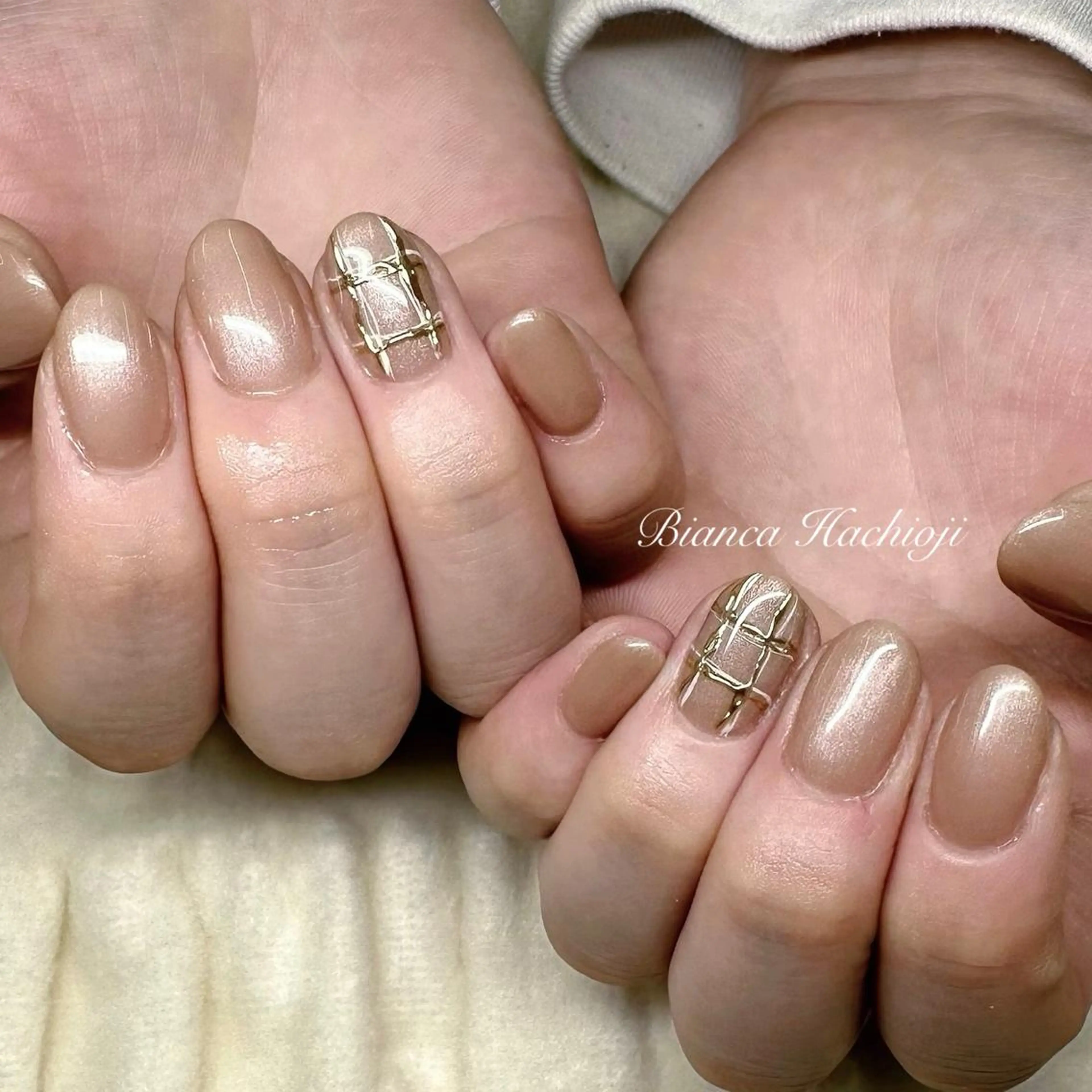 ネイル ハンドネイル Bianca🦋 AIRAのネイルデザイン