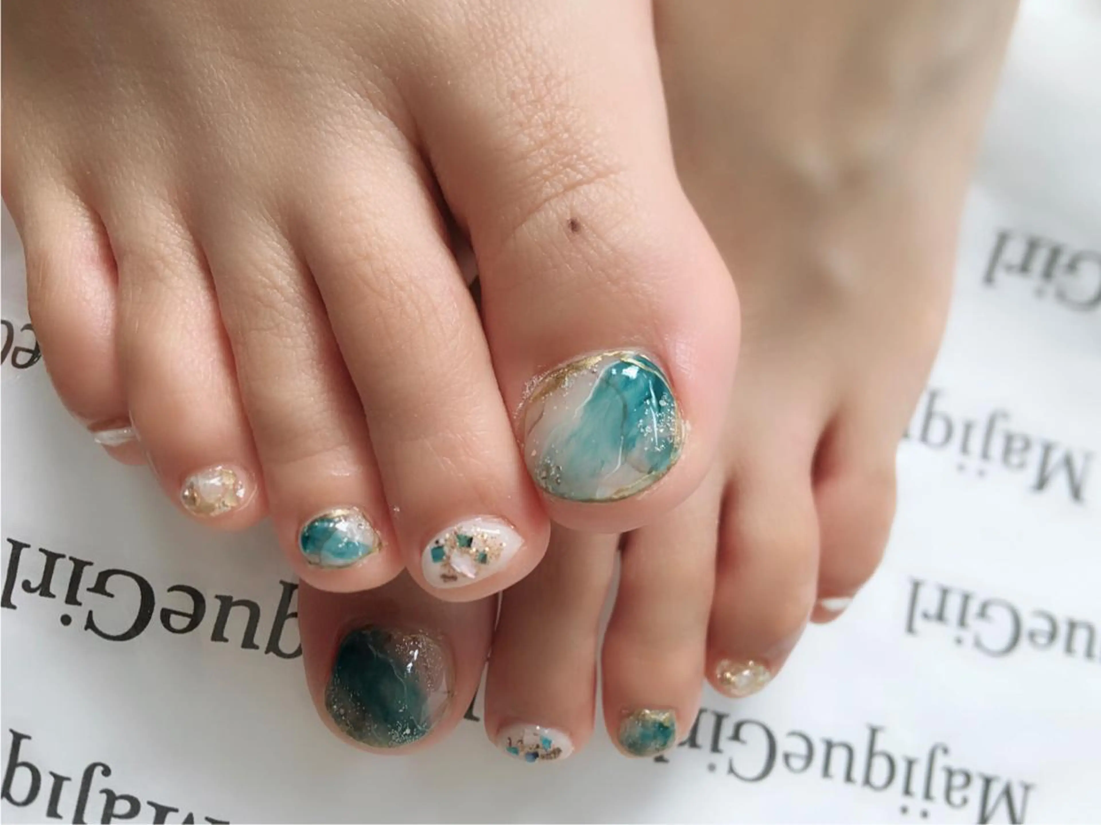 ネイル フットネイル 🌸Nail&Eye KAKU🌸のネイルデザイン