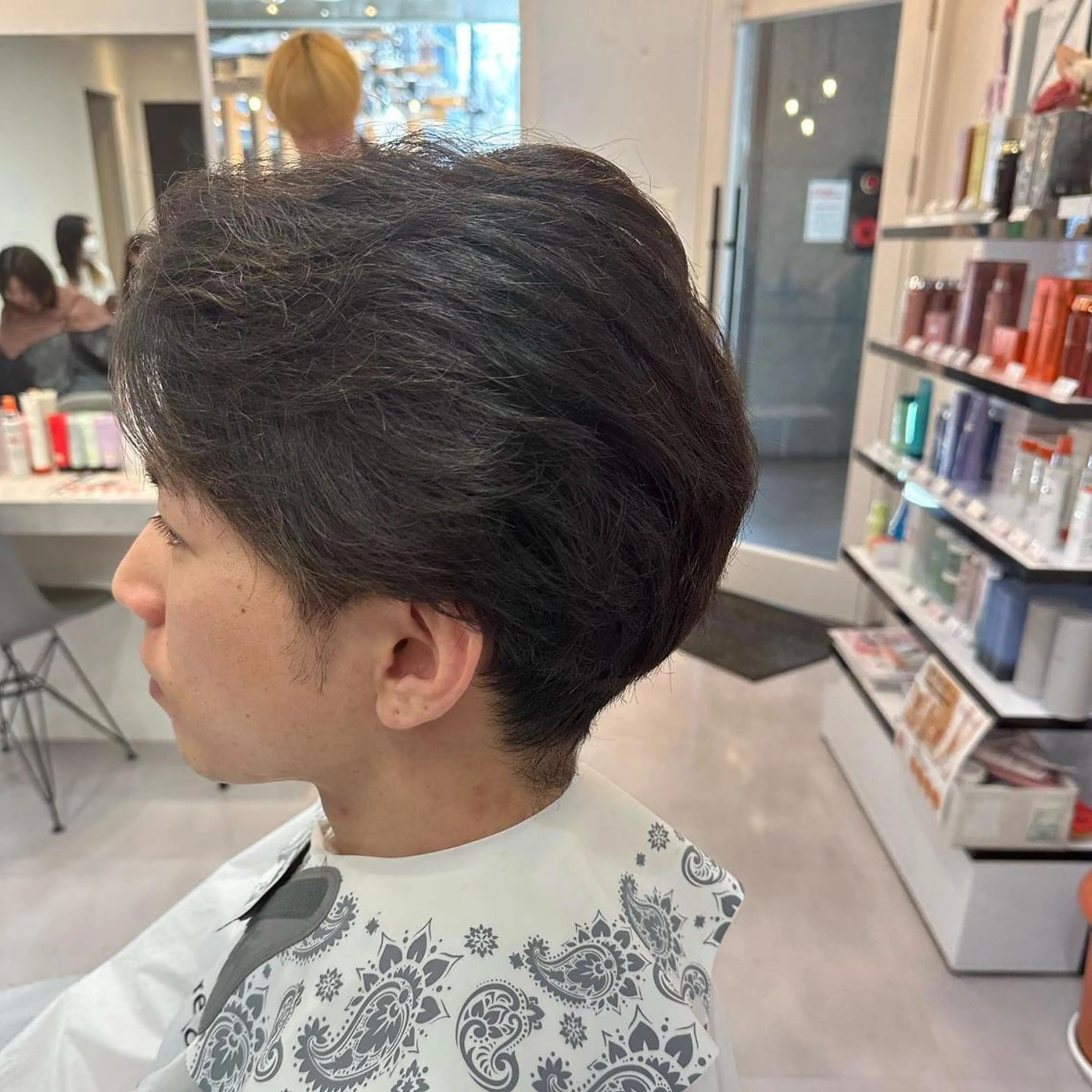 ショート 髪質改善× ハイライト溝江のヘアスタイル