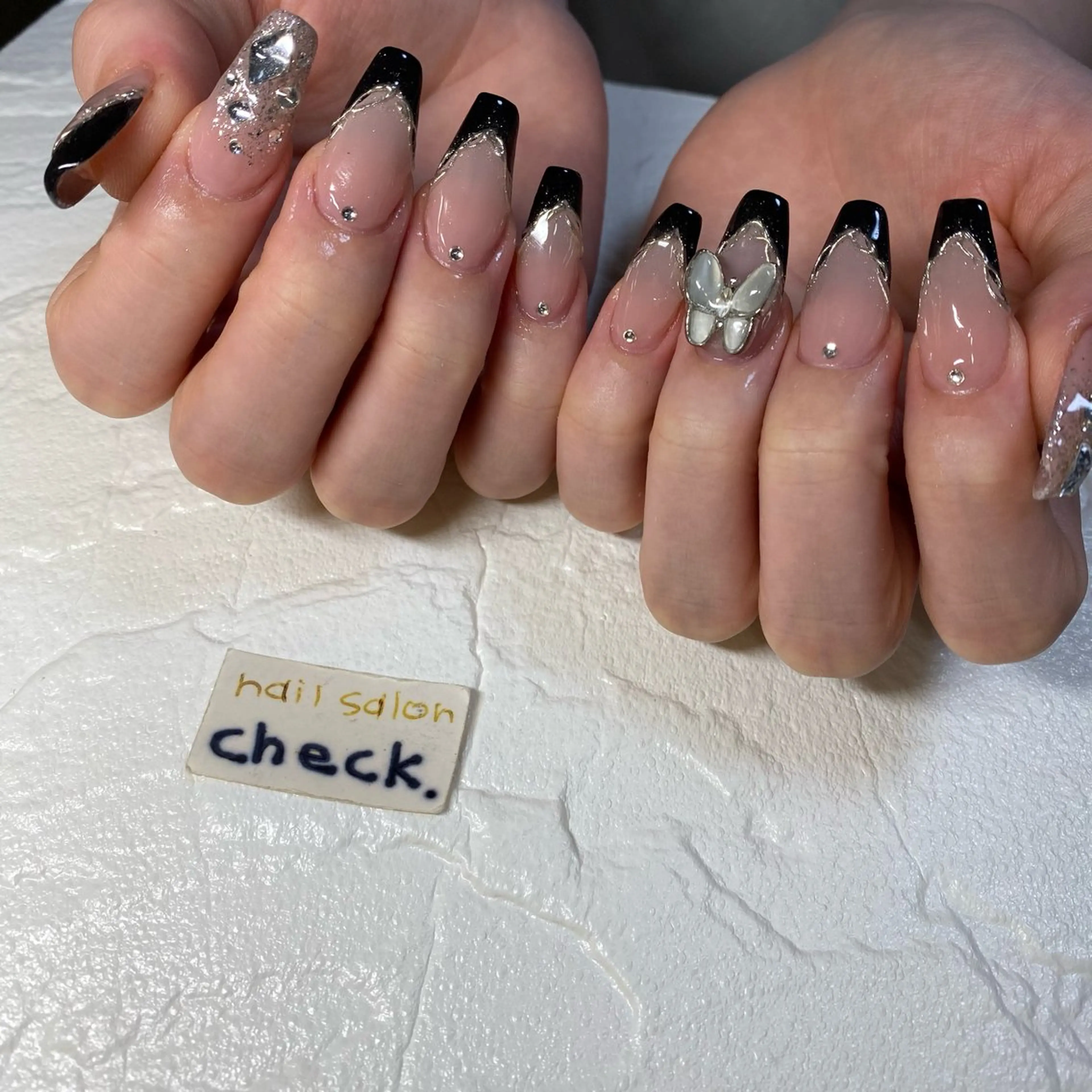 ネイル アートネイル ニュアンスネイル スカルプネイル 春ネイル 夏ネイル ハンドネイル ーCHECKー ちあきのネイルデザイン