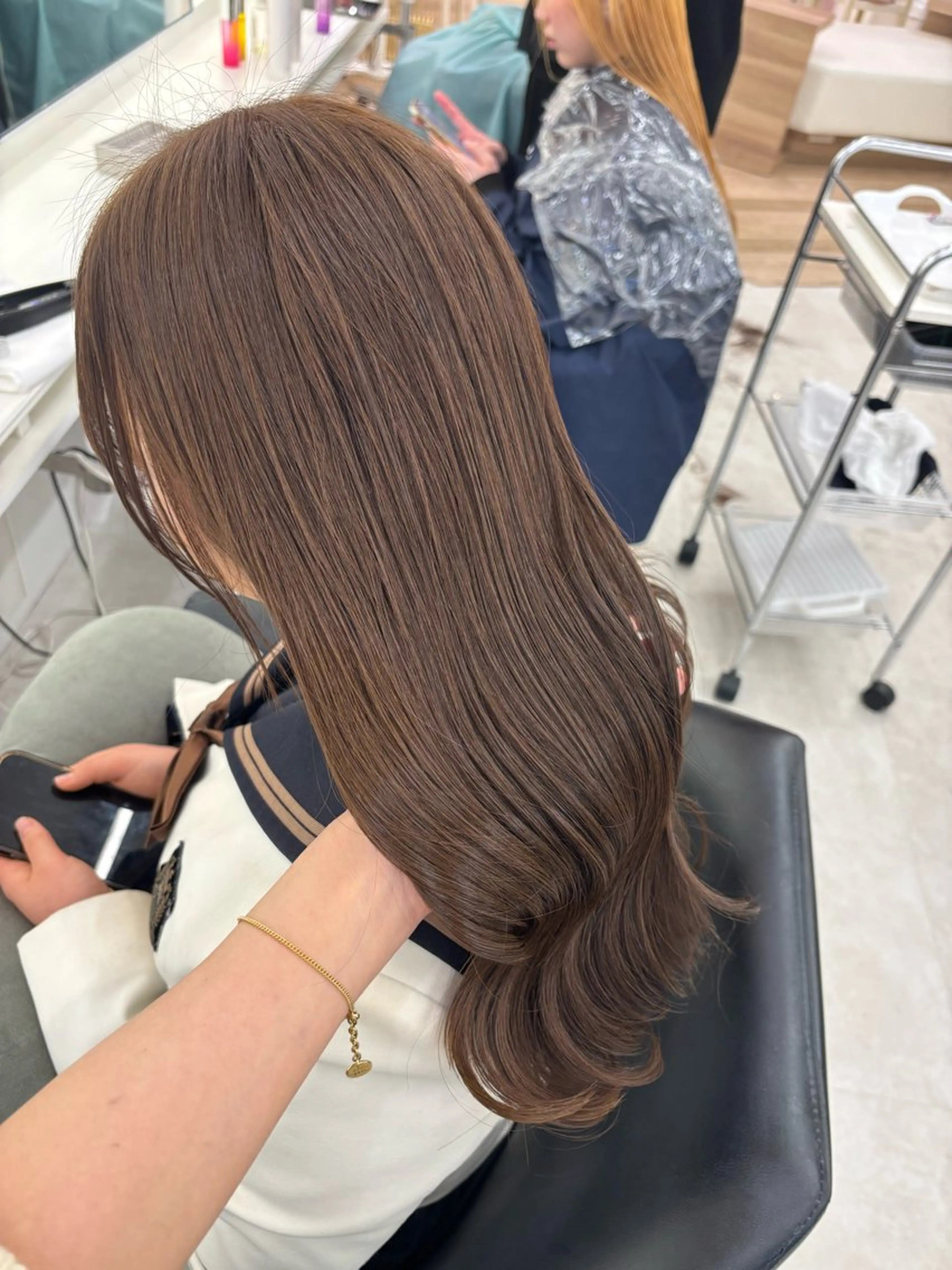 ロング カラー ヘアカラー トリートメント Parve Mix / 根本 梨湖🫧のヘアスタイル