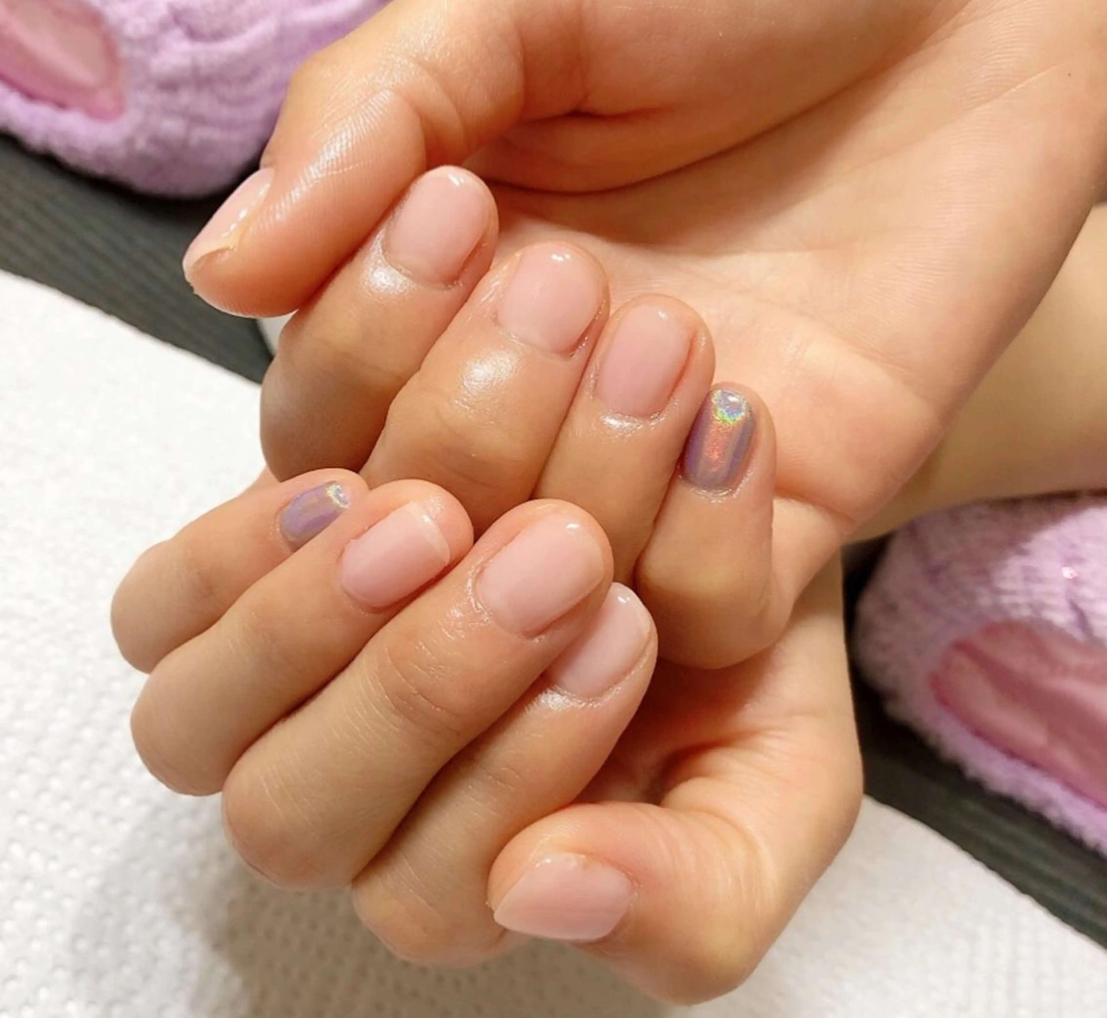 ネイル クリアネイル ピンク u sのネイルデザイン