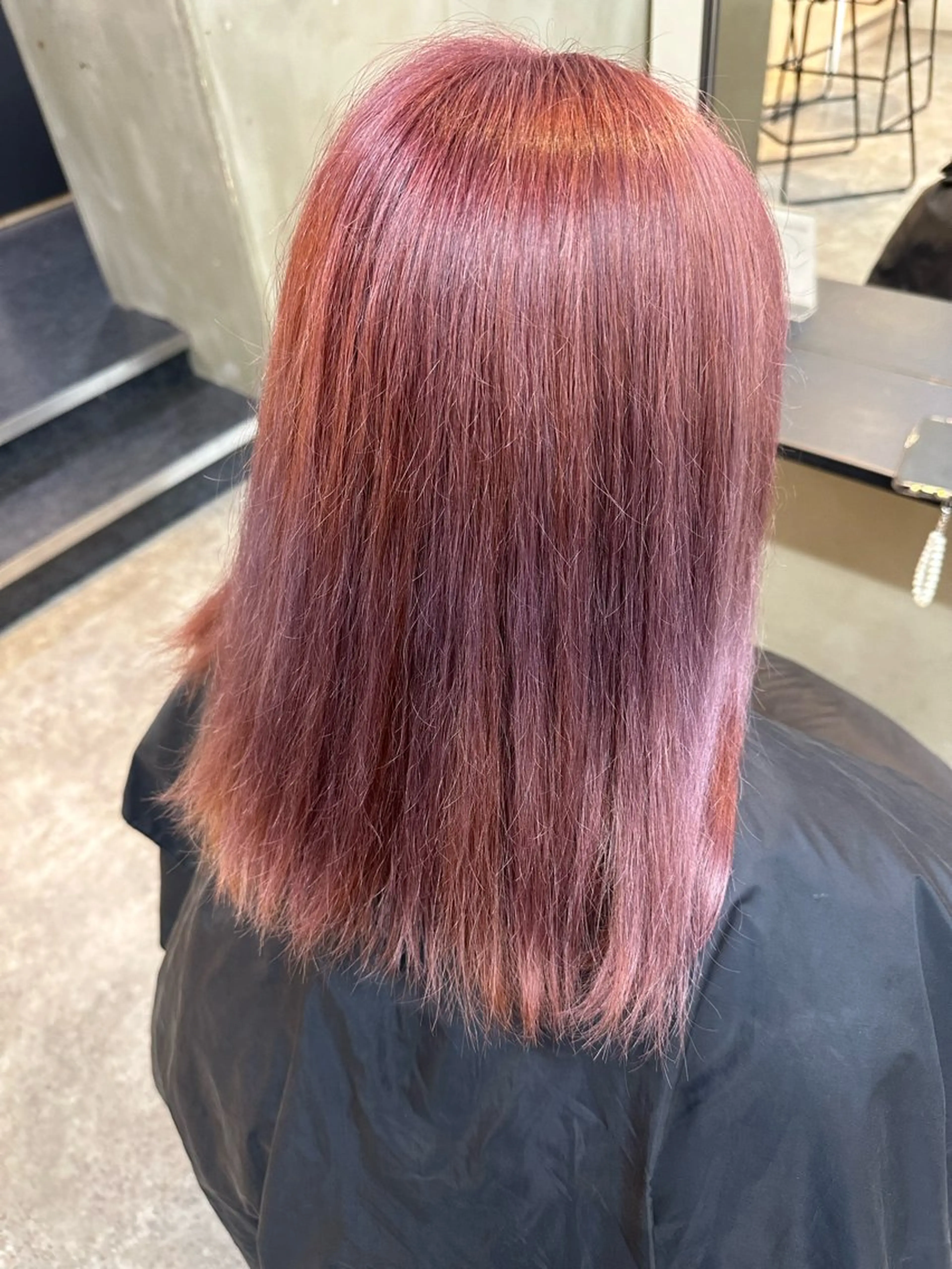 セミロング カラー ✂️無料カットモデル ✂️佐々木悠月のヘアスタイル