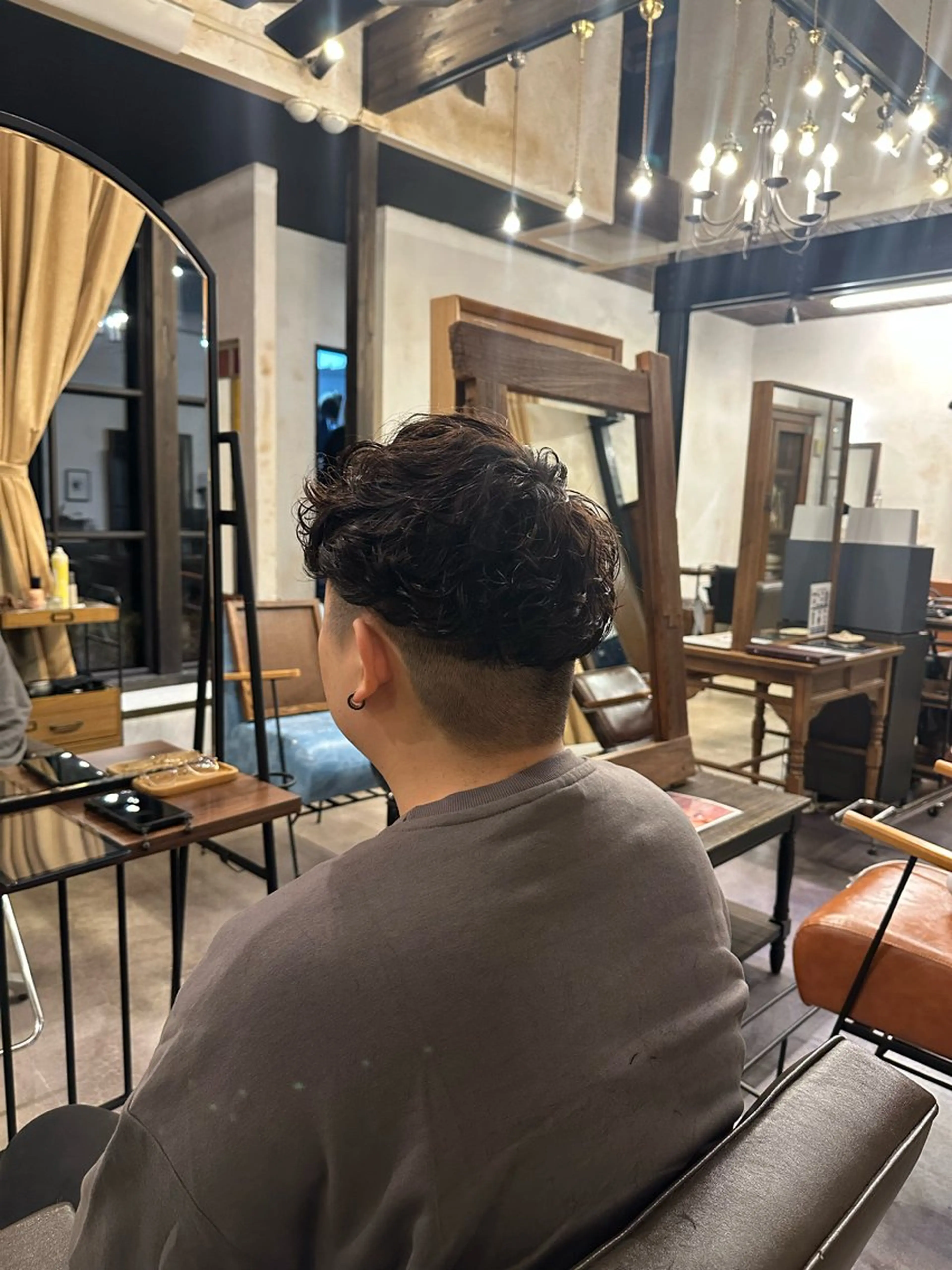 ショート パーマ メンズ スペインカール 🦖ノザワ リンカ🦖のヘアスタイル