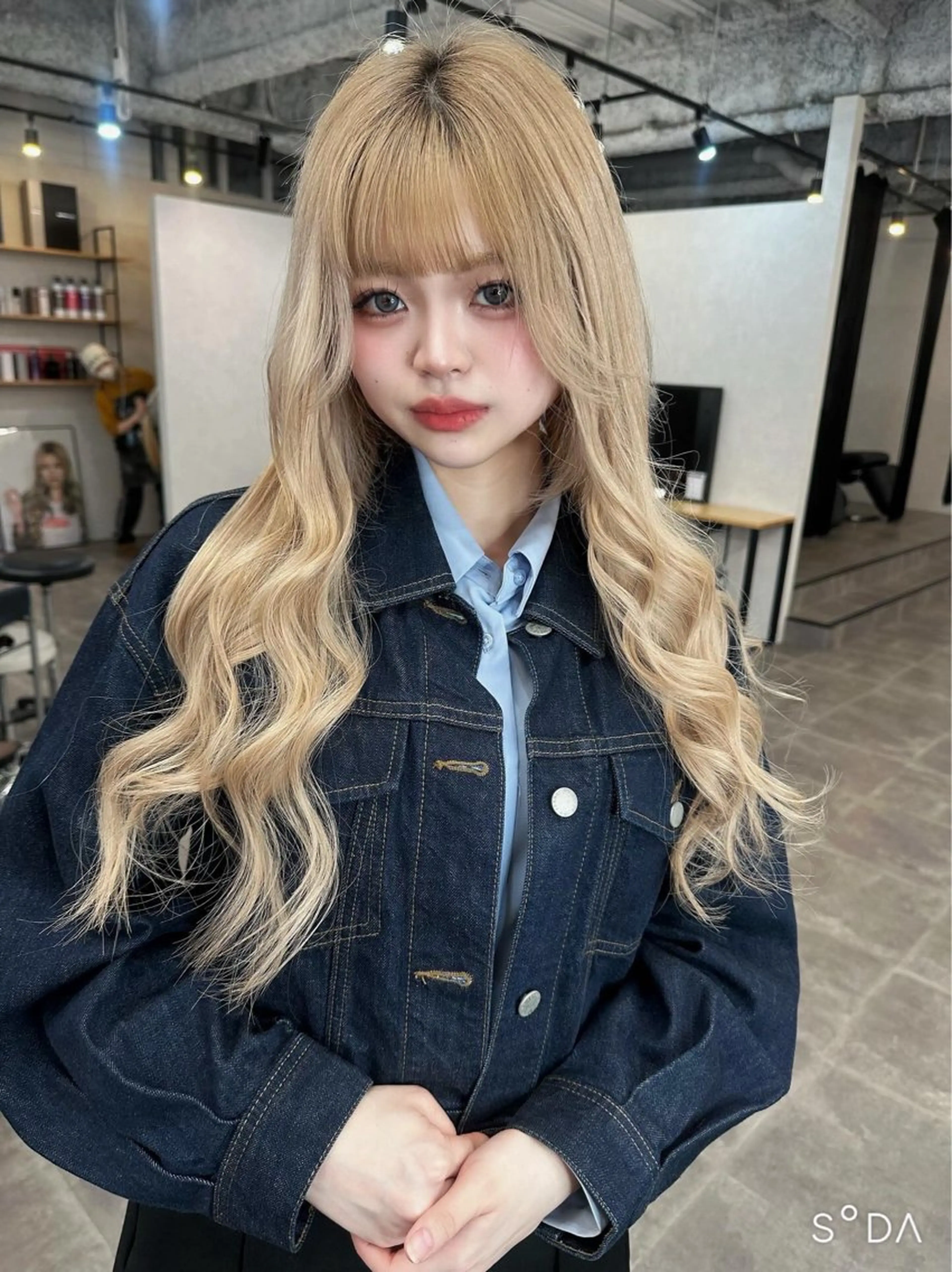 ロング ロング ヘアカラー トリートメント エクステ/ハイトーン /ミサキのヘアスタイル