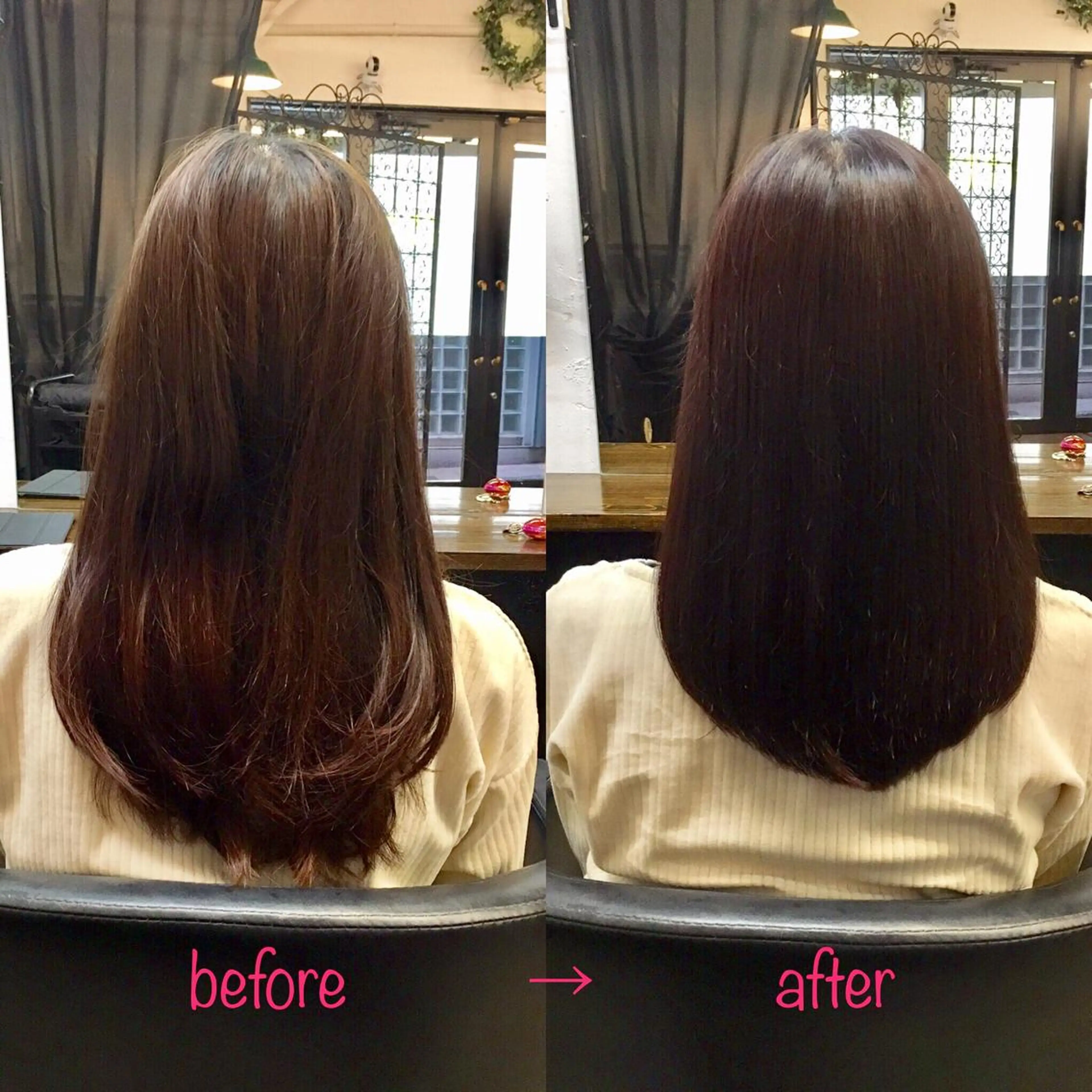 ロング 縮毛矯正&髪質改善 MAILHAIRのヘアスタイル