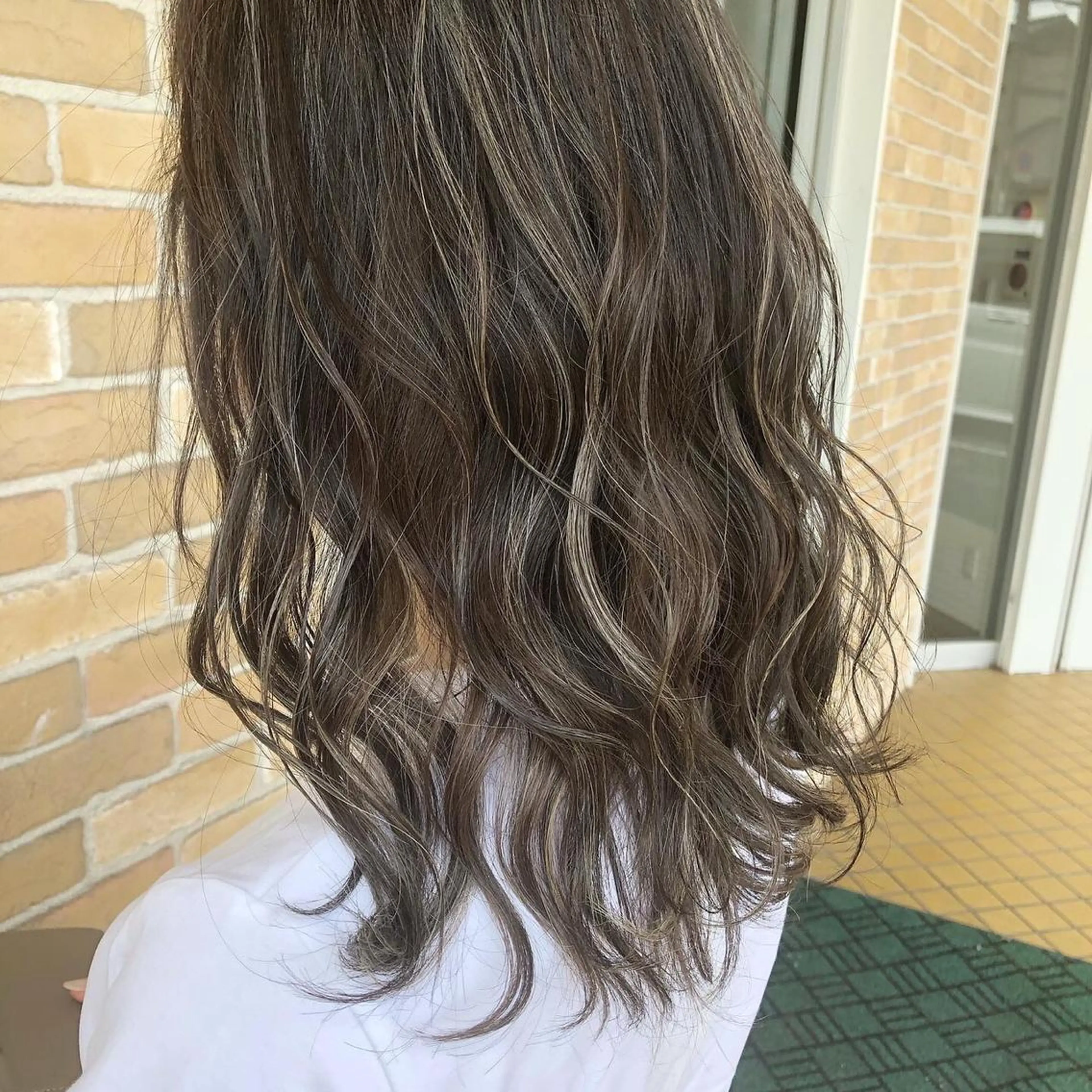 ミディアム カラー パーマ ヘアアレンジ ❣️倉敷❣️美髪 カラー能登一成のヘアスタイル