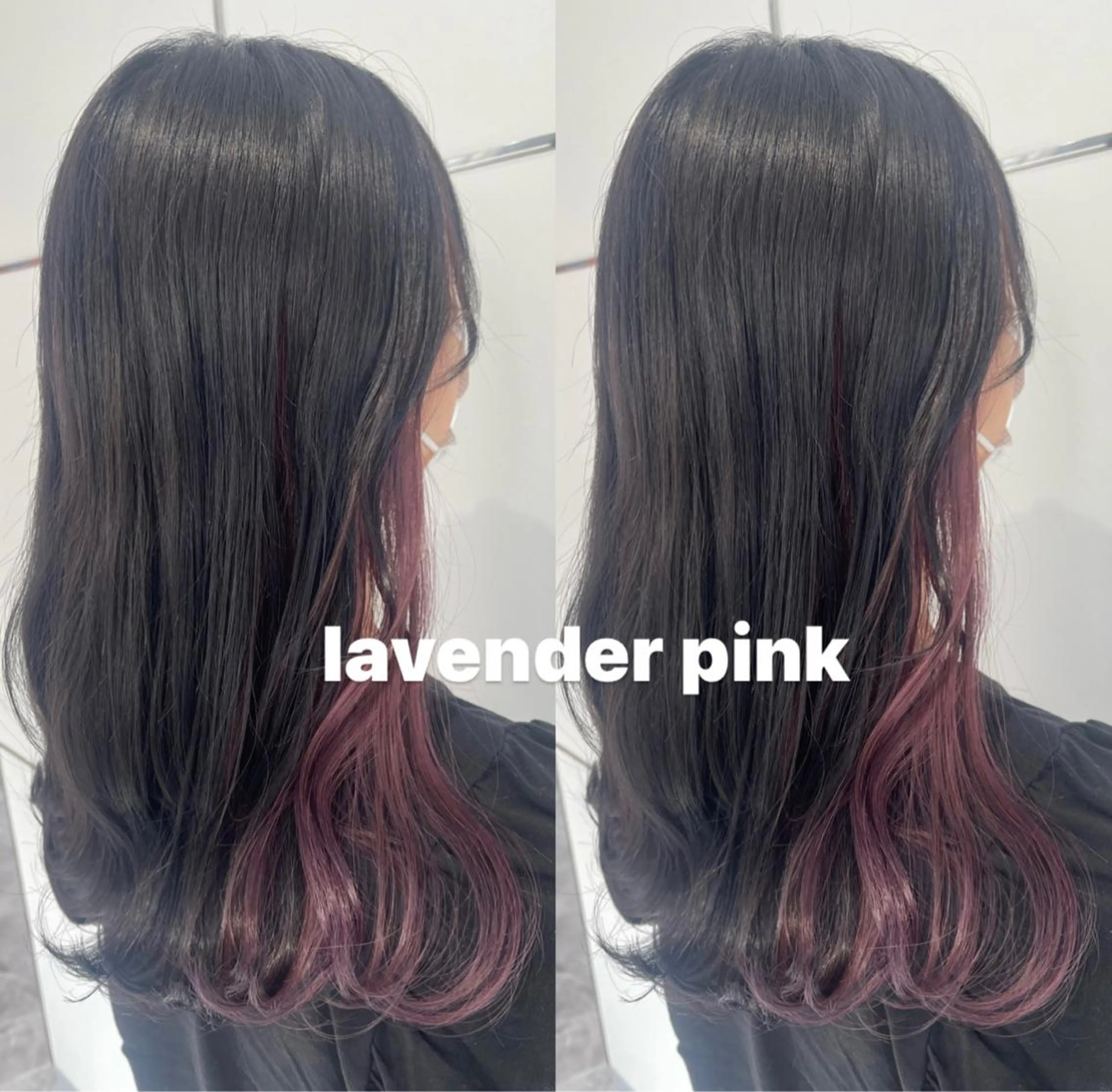 カラー バレイヤージュ 黒髪 ブリーチ ブルーカラー ブルーブラック 🦋ami/浦和 ブリーチカラー🦋のヘアスタイル