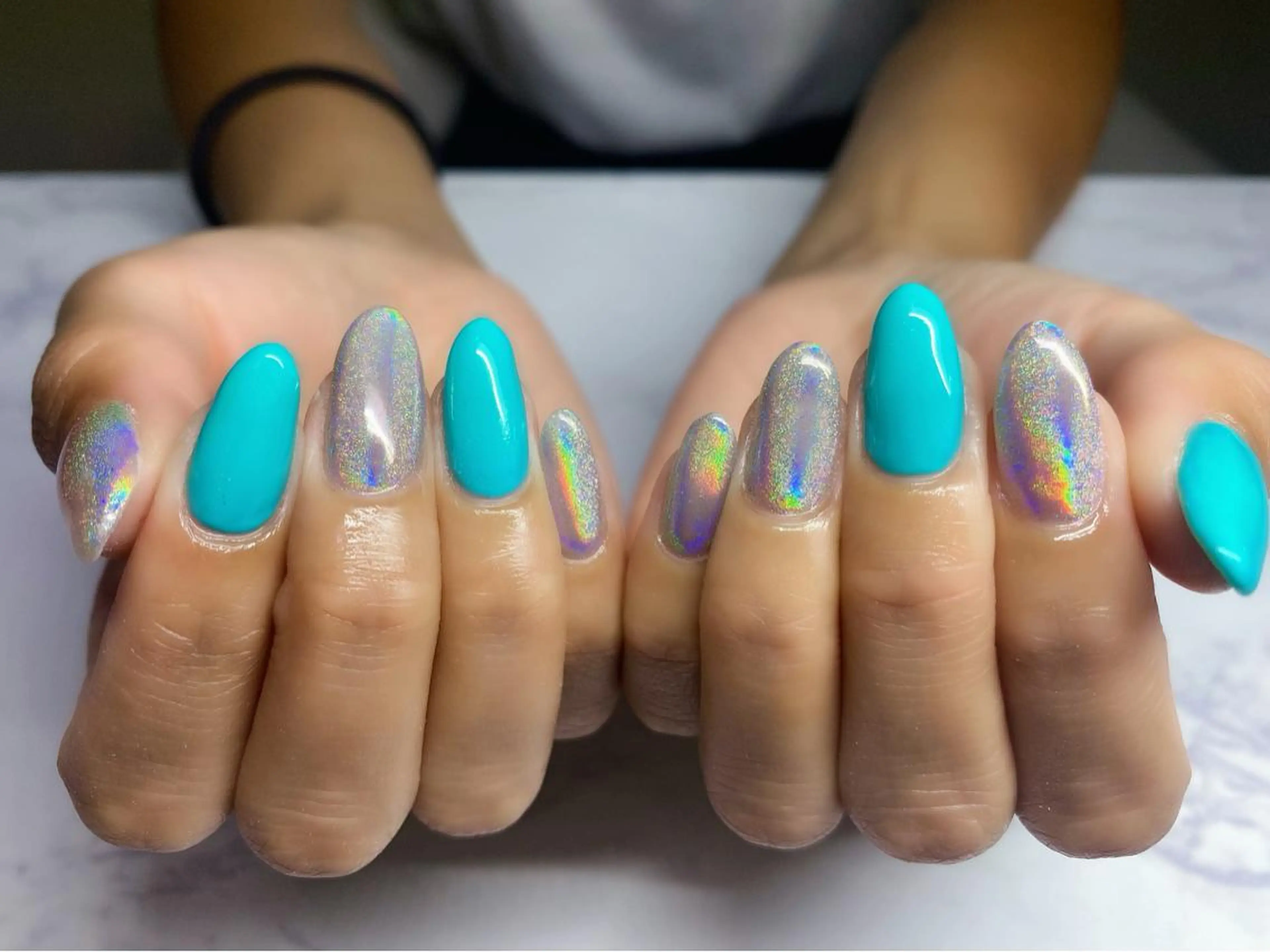 ネイル ブルー Era nailのネイルデザイン