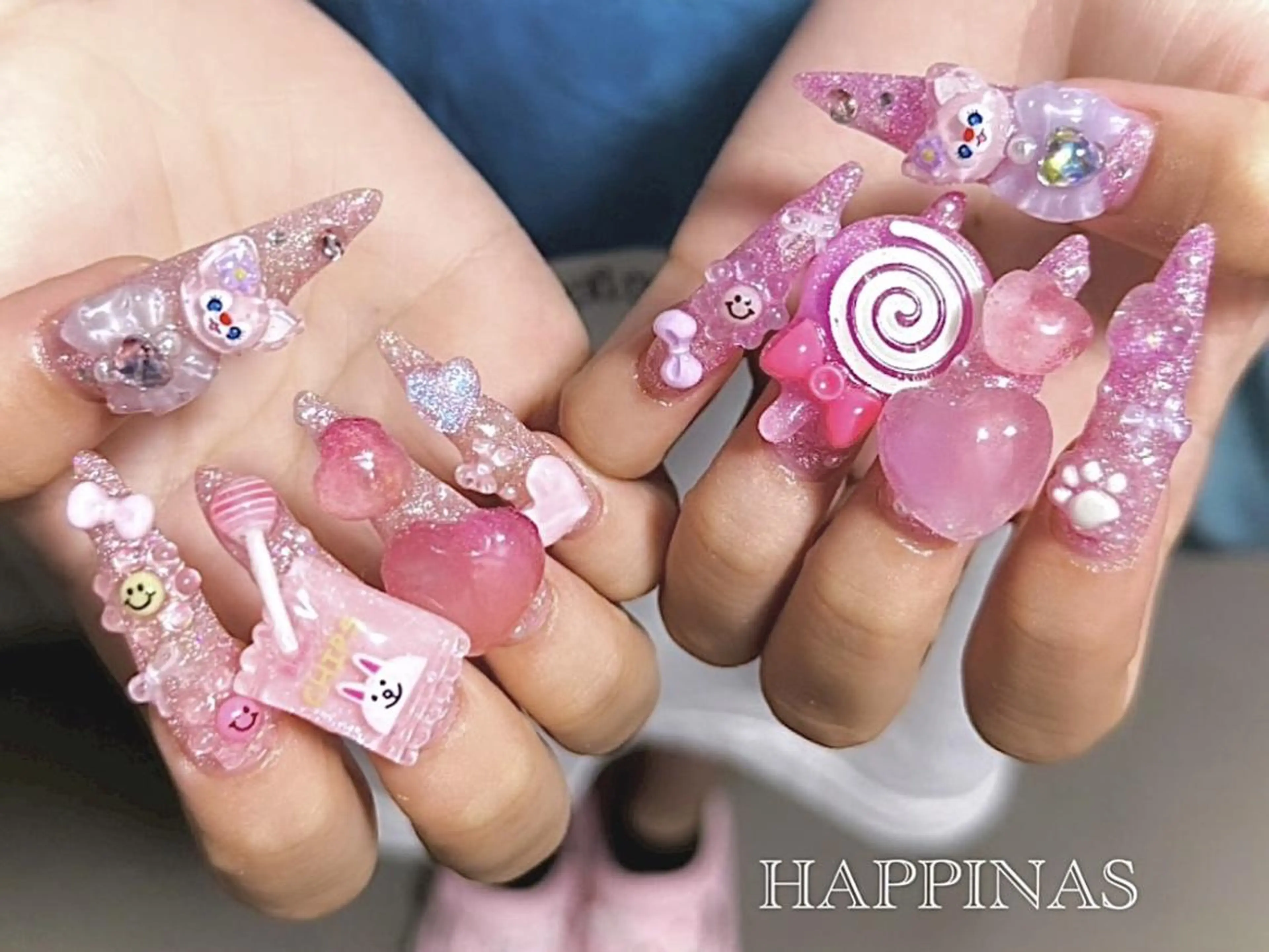 🟣人気★スカルプパーツ付け放題ネイル【オフ込み】🟣の写真