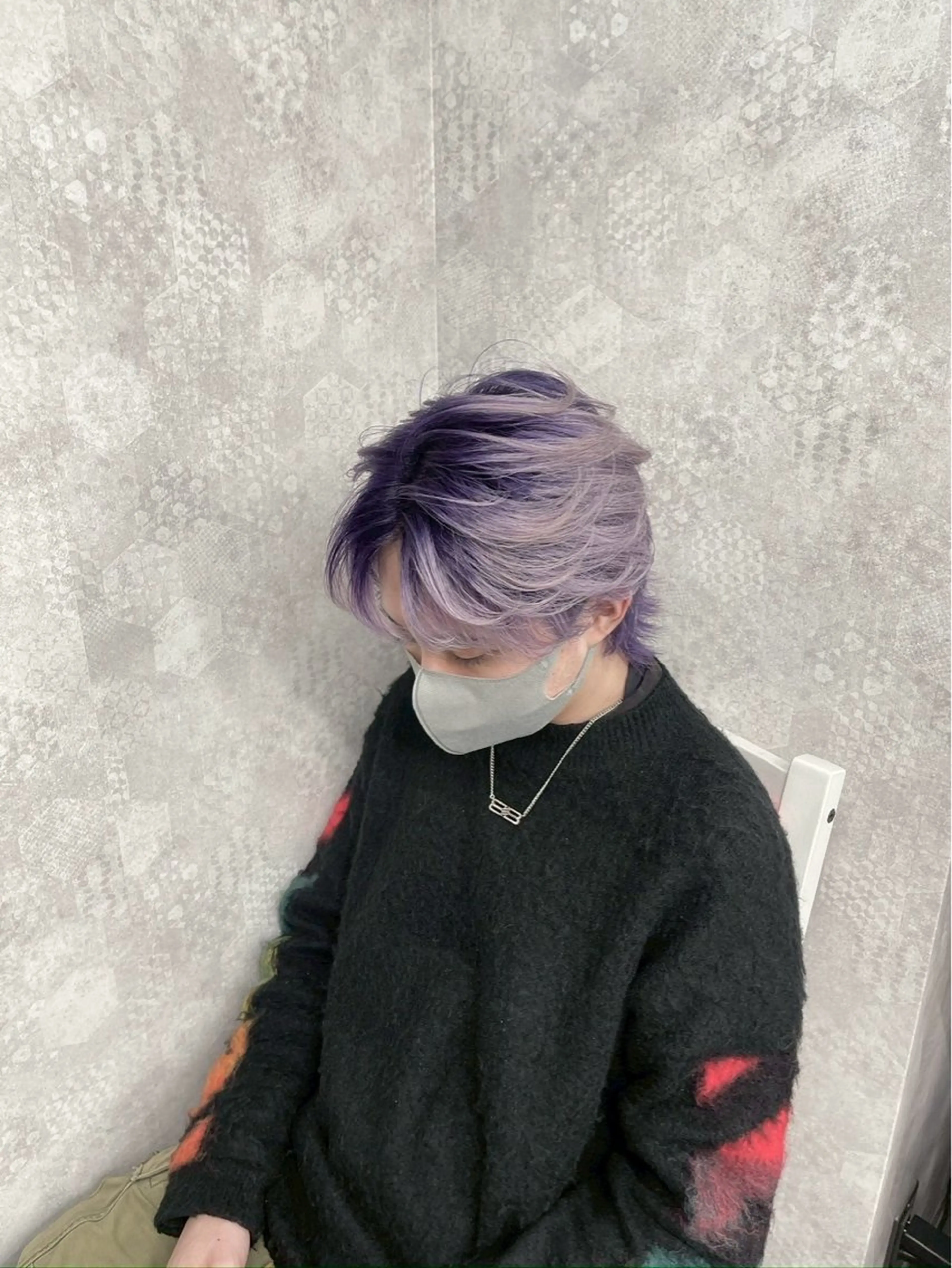 カラー メンズハイトーン 北斗💍レイヤーのヘアスタイル