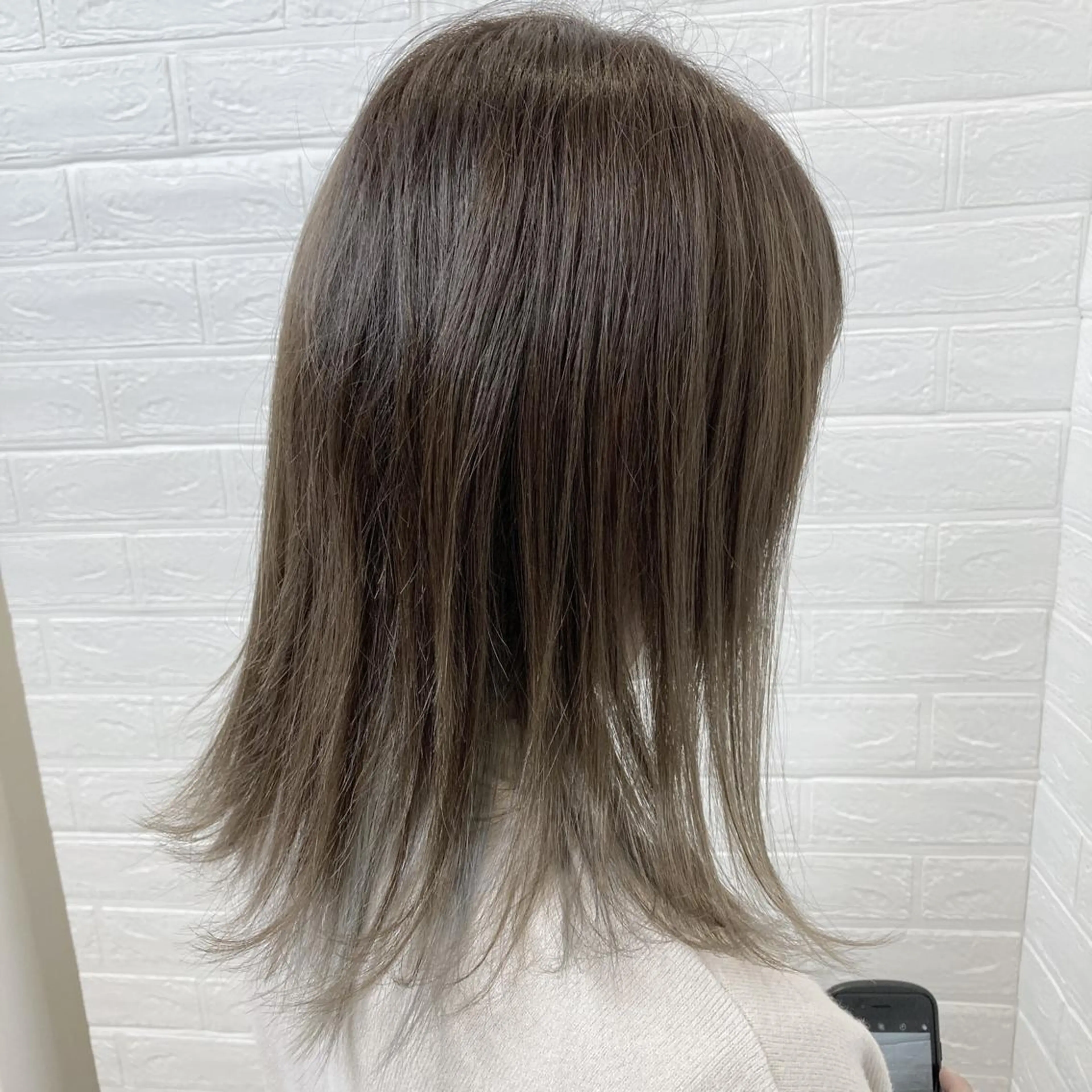 ミディアム カラー ヘアカラー 黒川 真伍のヘアスタイル
