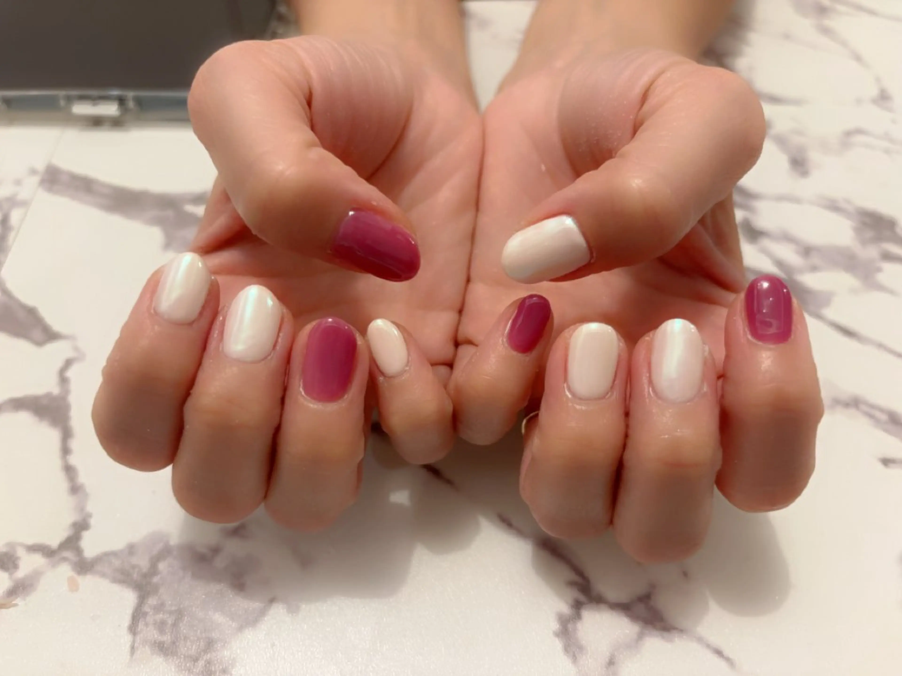 ネイル ミラーネイル ワンカラーネイル komohana salon🌺のネイルデザイン