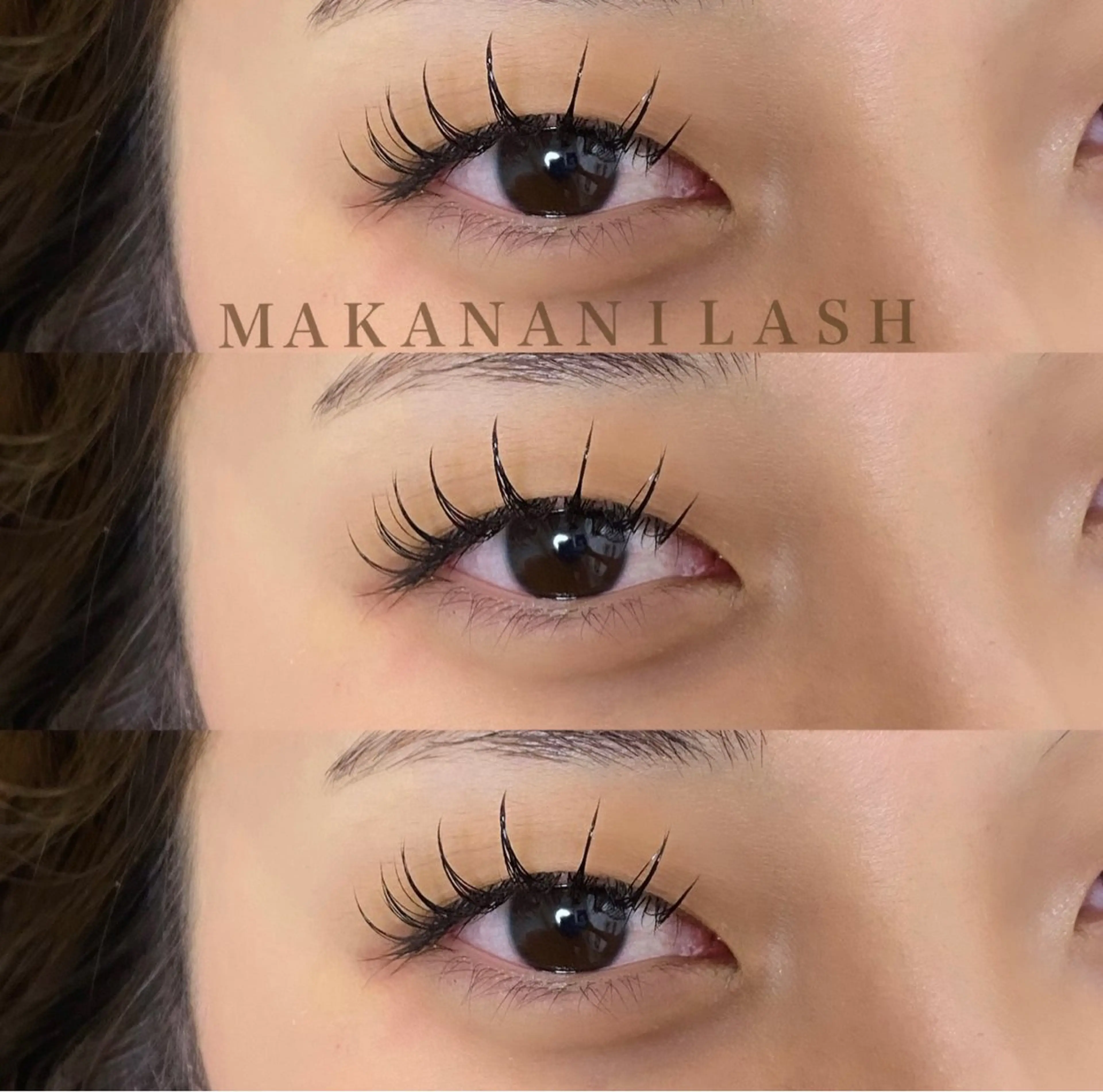 マツエク・マツパ 束感まつ毛 フラットラッシュ マツエク ヤマグチ リンのマツエク・マツパデザイン