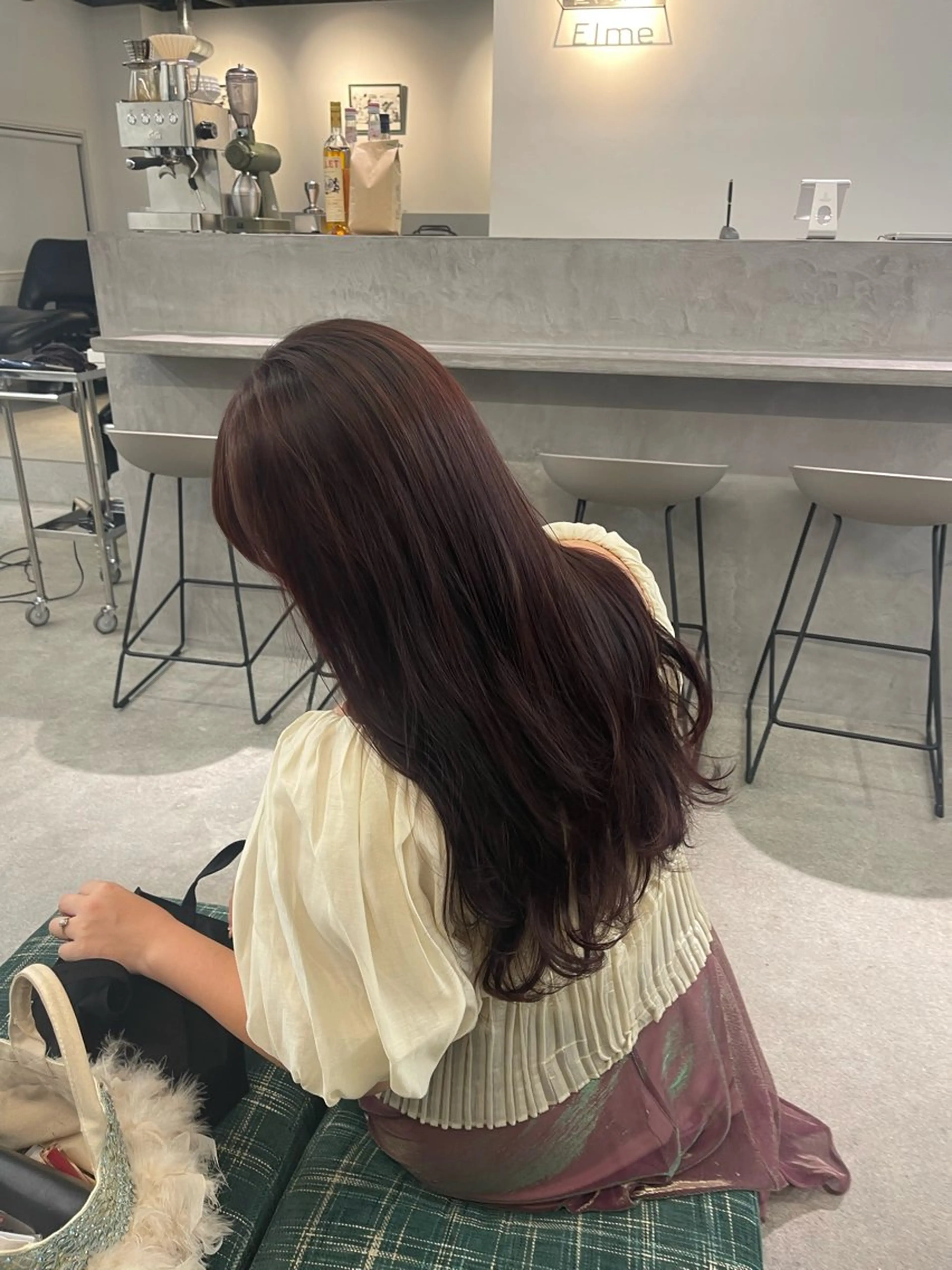 ロング カラー Elme所属・イージードリル募集 🔥平口はのんのヘアスタイル
