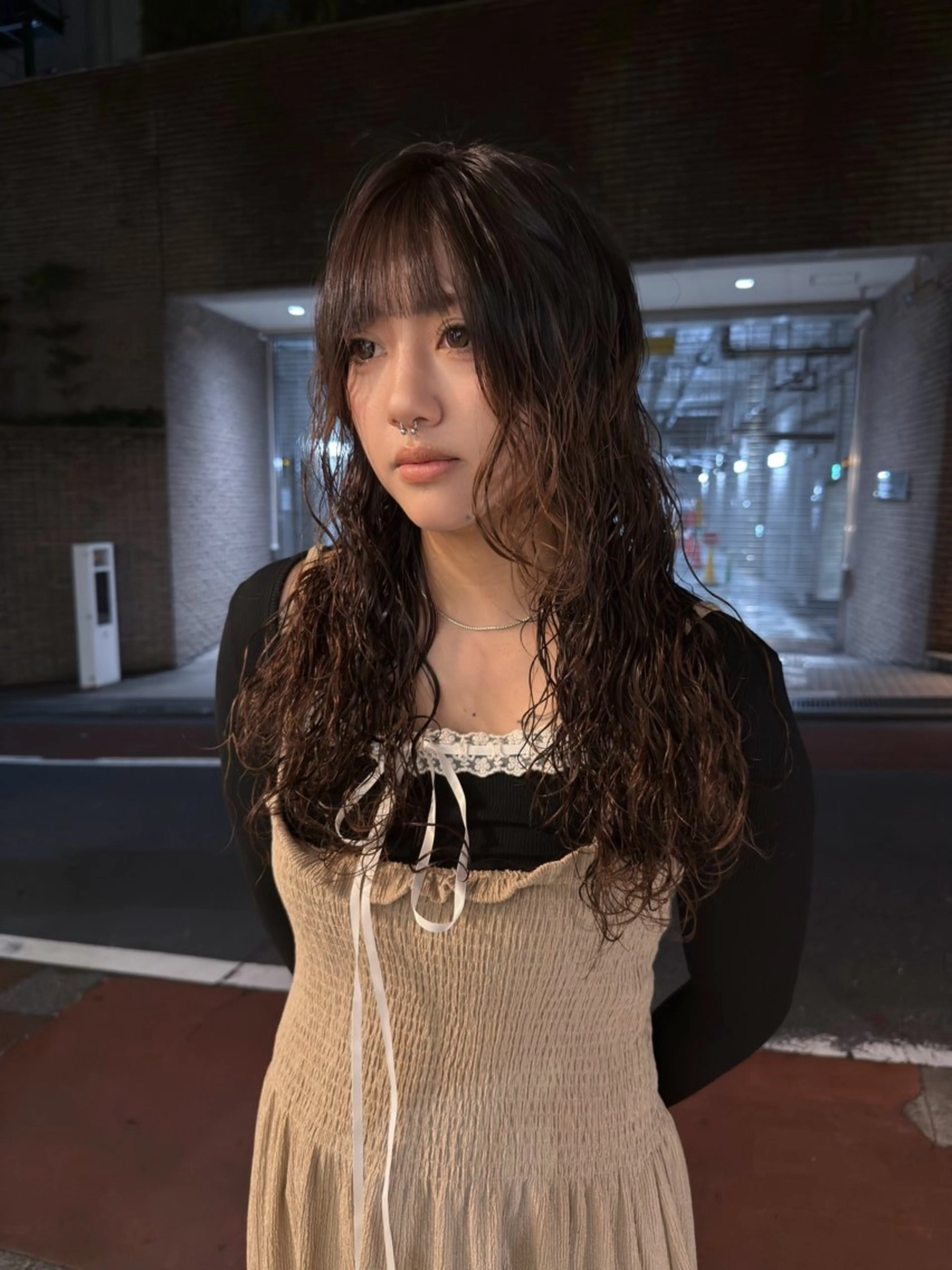 ミディアム パーマ パーマ/ボブ /レイヤー チヒロのヘアスタイル