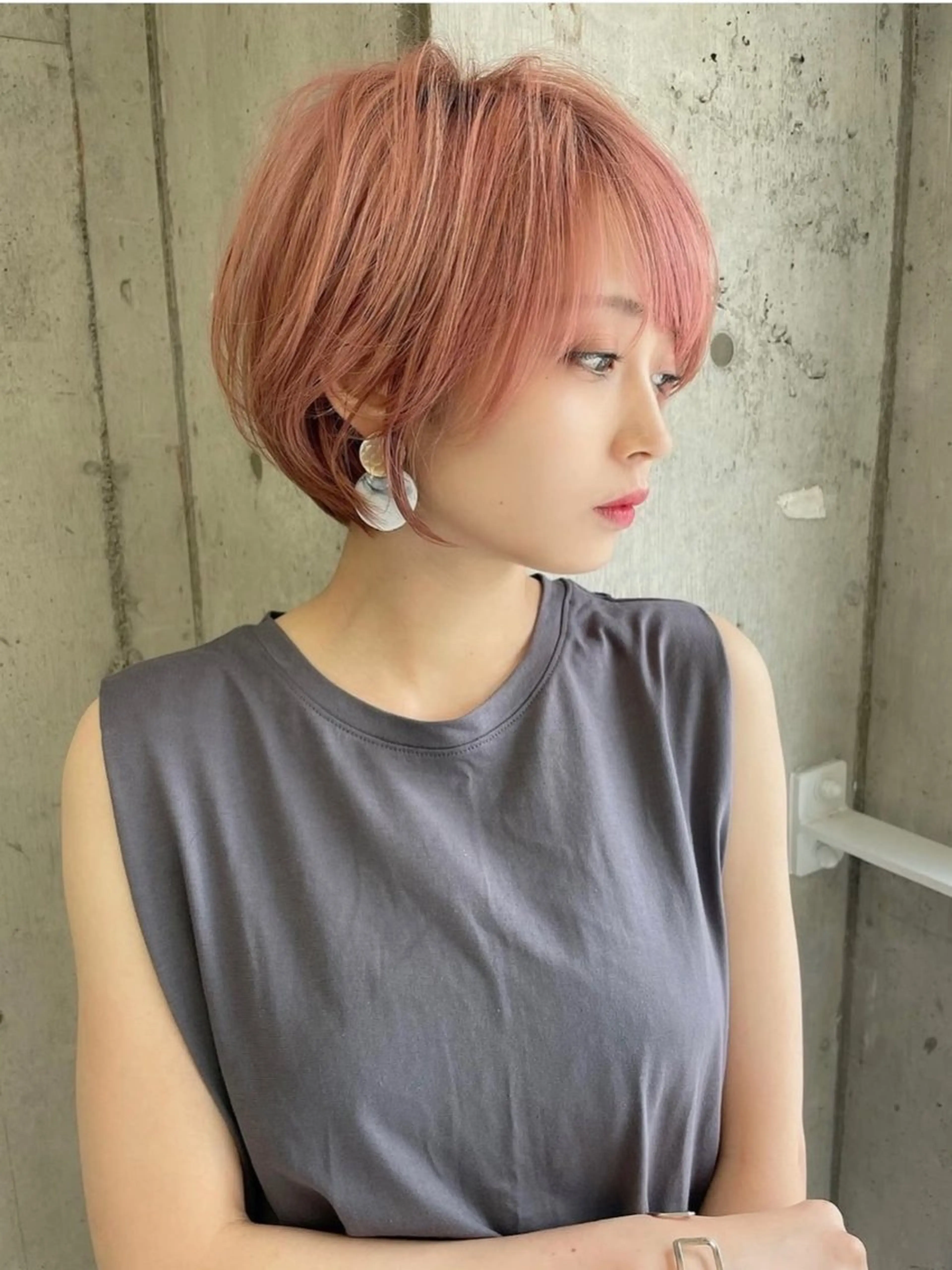 ショート カラー 透明感カラー 似合わせカット 小顔カット ショート/ボブ 岡田洸太のヘアスタイル