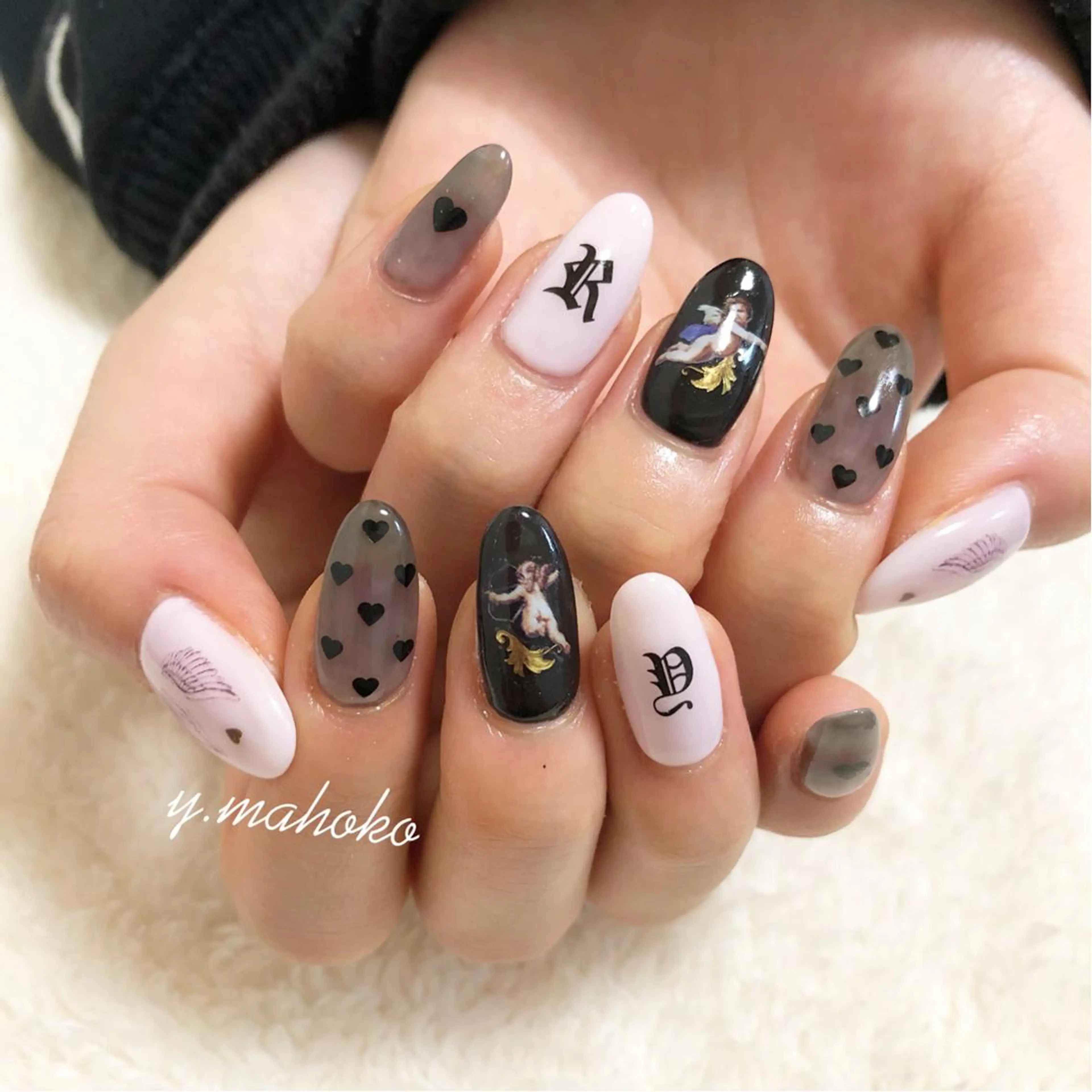 ネイル ハンドネイル She nail studio 原宿所属・パラジェル有/ スカルプ/mahoのネイルデザイン