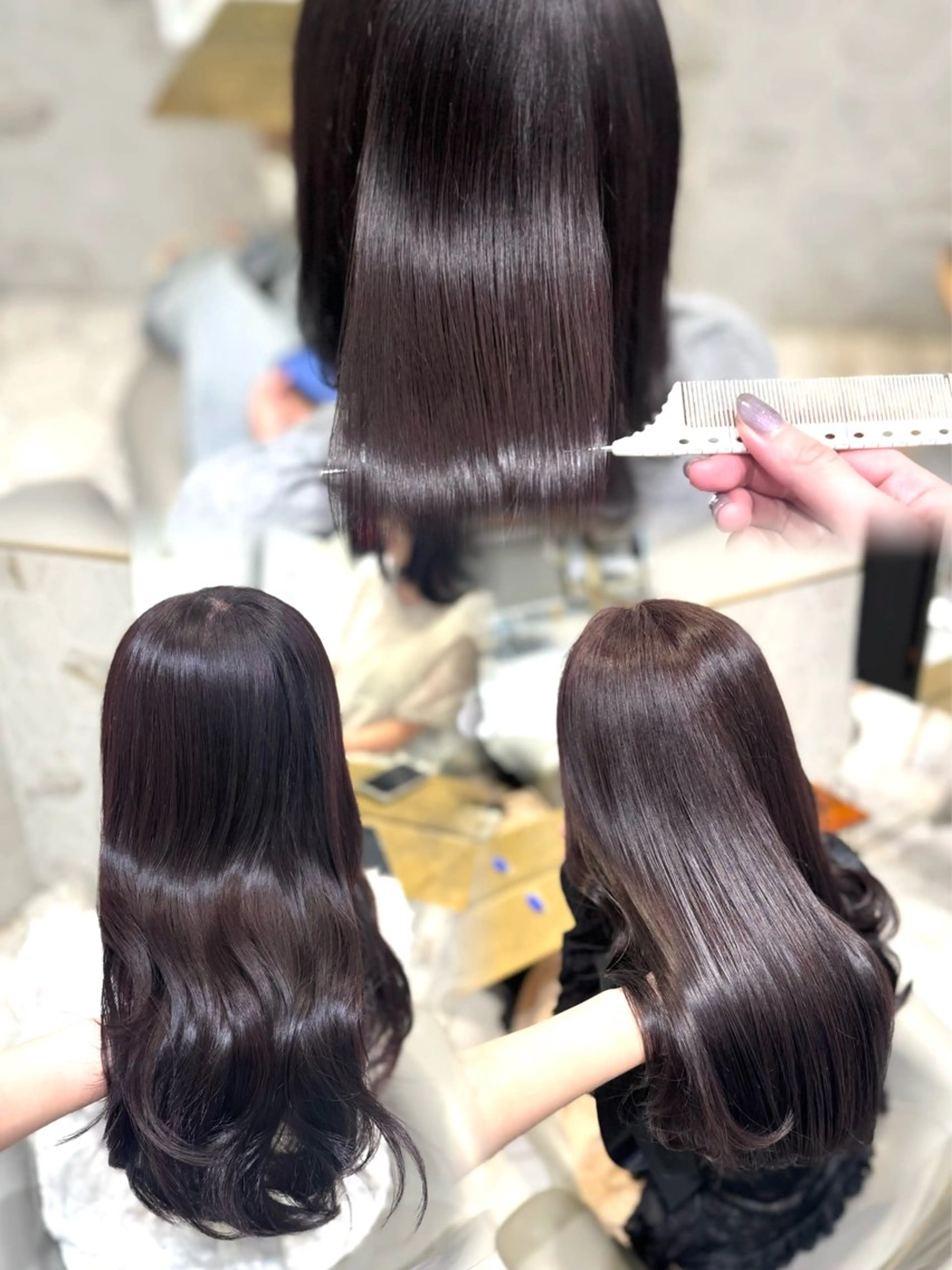 ロング カラー ヘアカラー costes 今井芽依のヘアスタイル