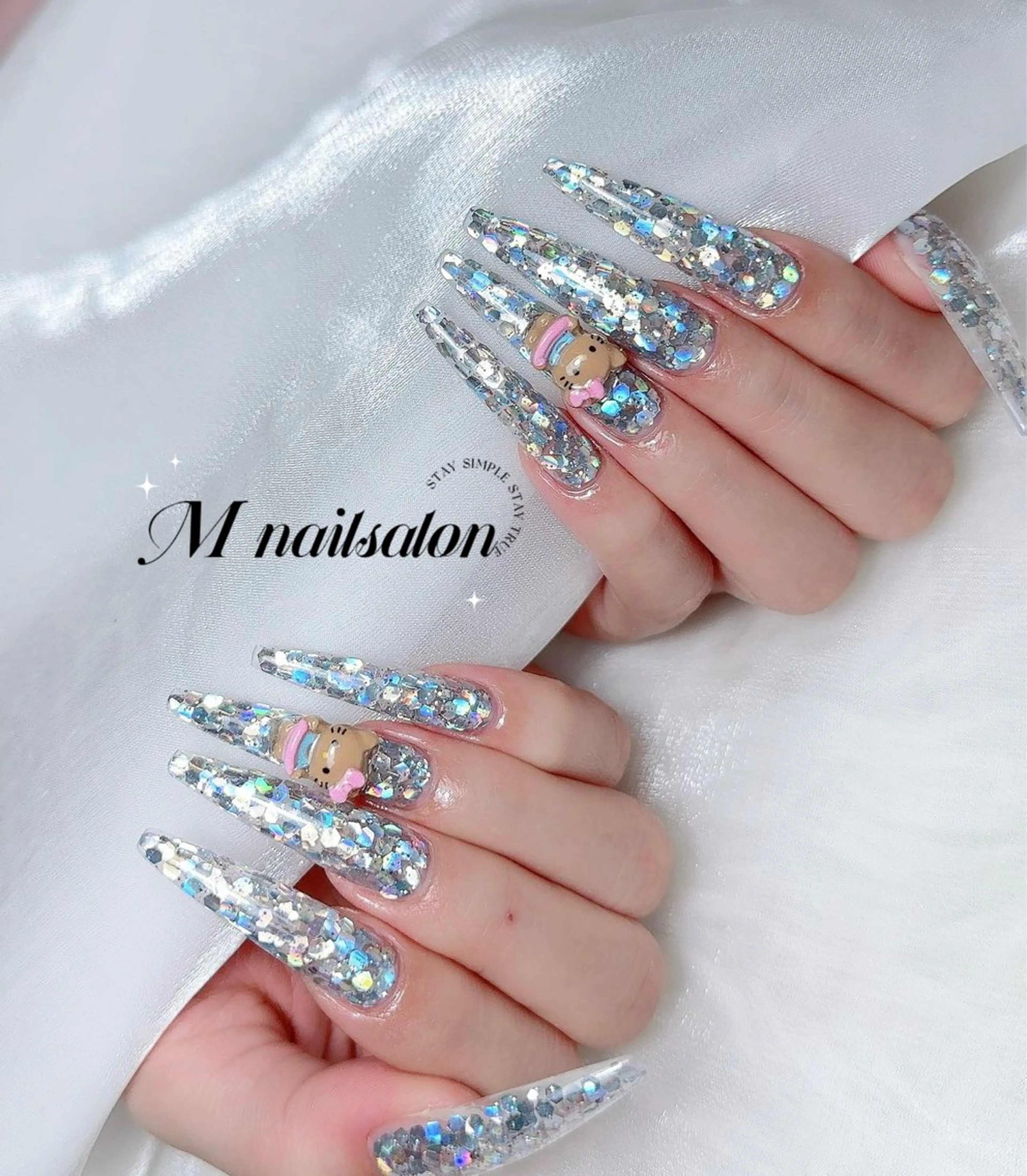 ネイル ハンドネイル M🌷nail 長さだし専門店のネイルデザイン