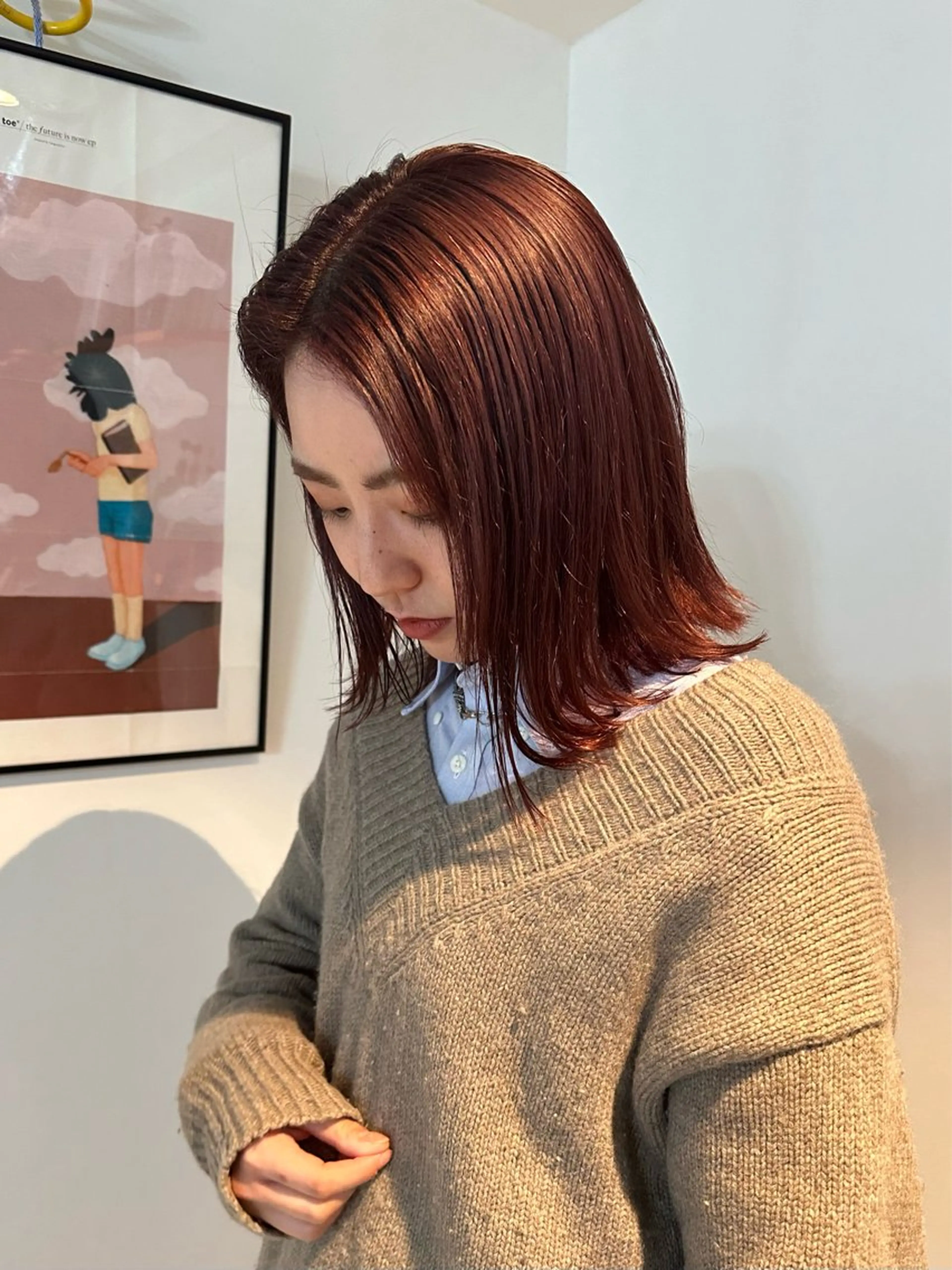 ミディアム ヘアカラー 🎀オイダイラ モモカ🎀のヘアスタイル