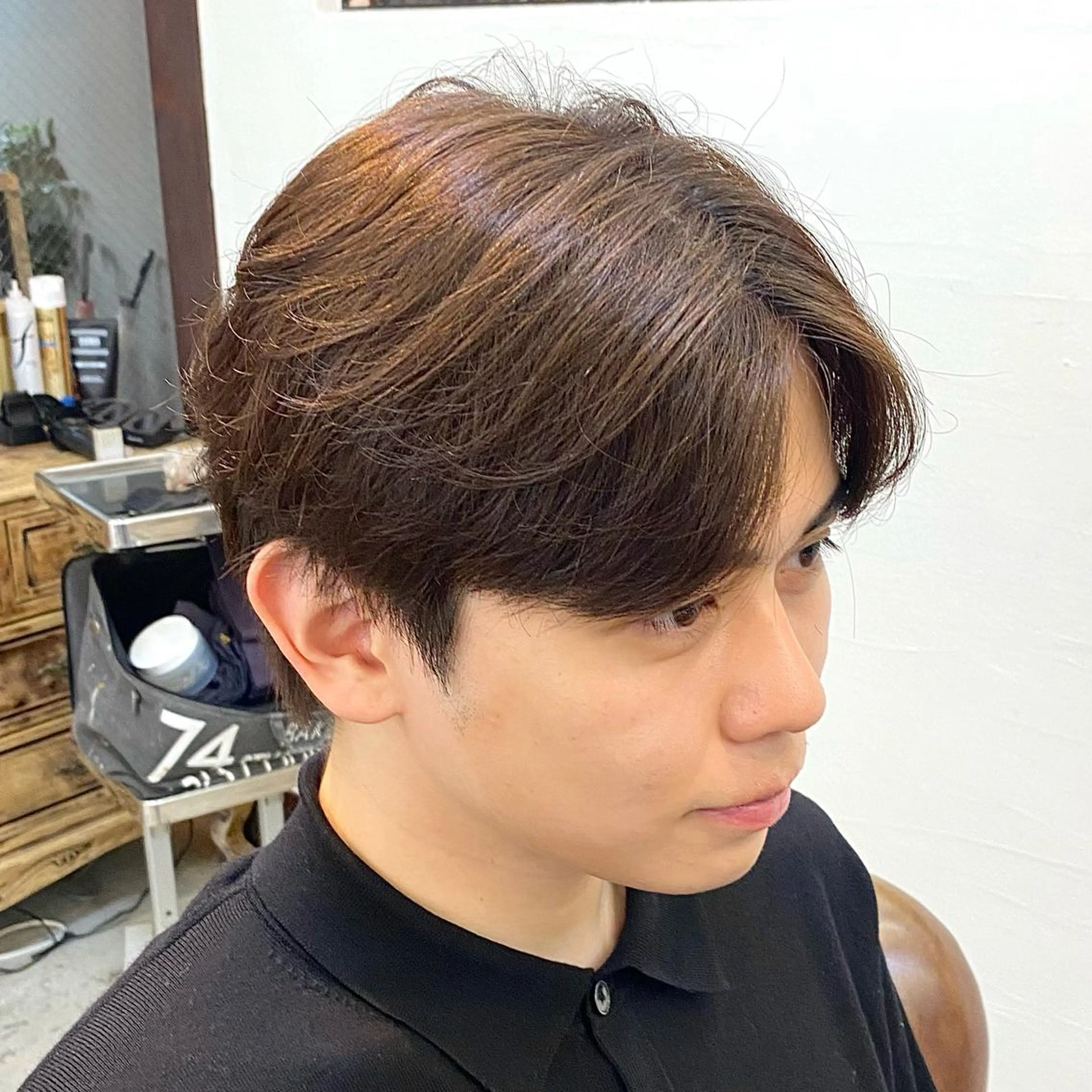 メンズカット+ワンカラー(白髪染め・黒染め🉑)«¥9,000»🔥の写真