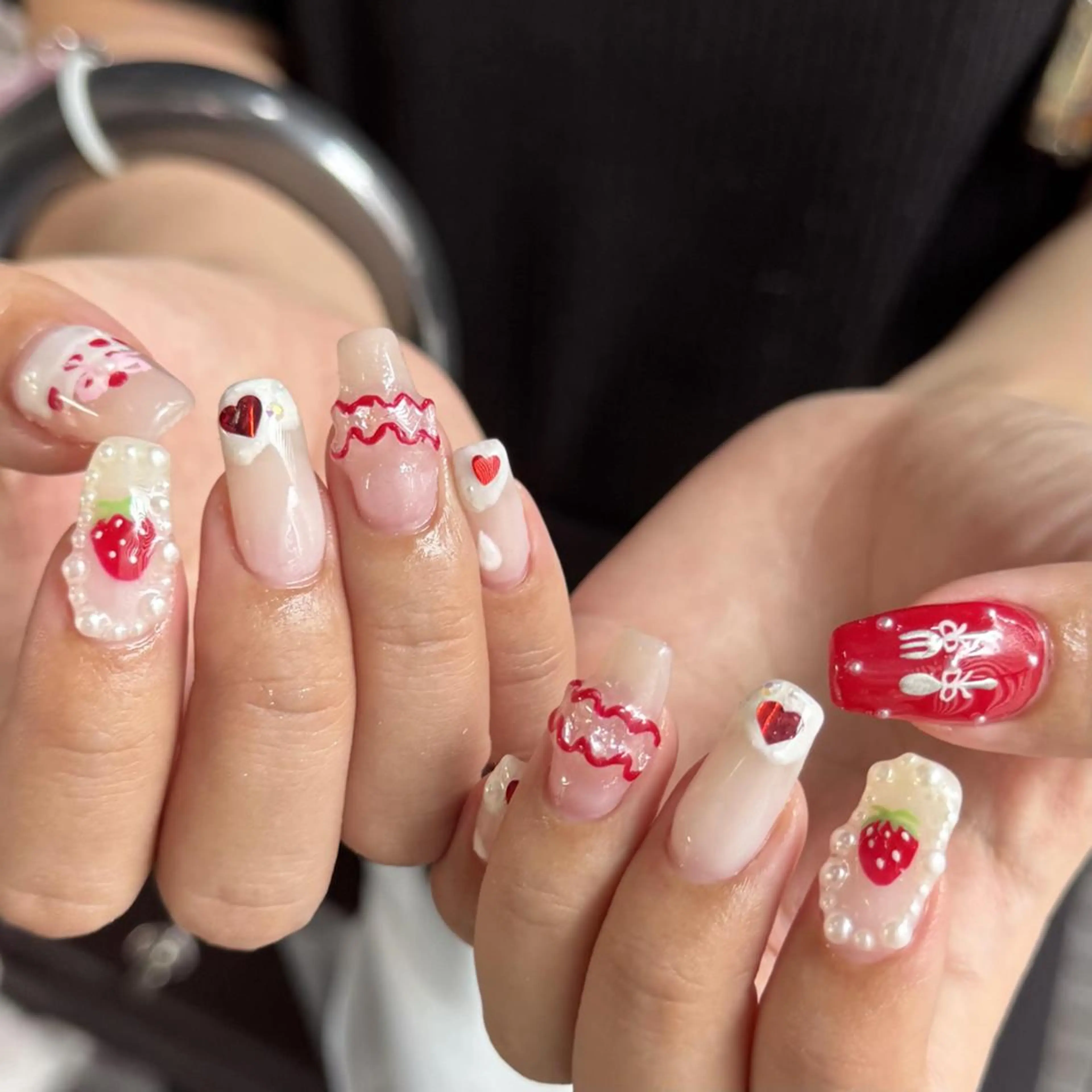 特別価格🪽🫧90分アートし放題💎🪼〈おまかせ•持ち込み🆗•パーツ付〉の写真