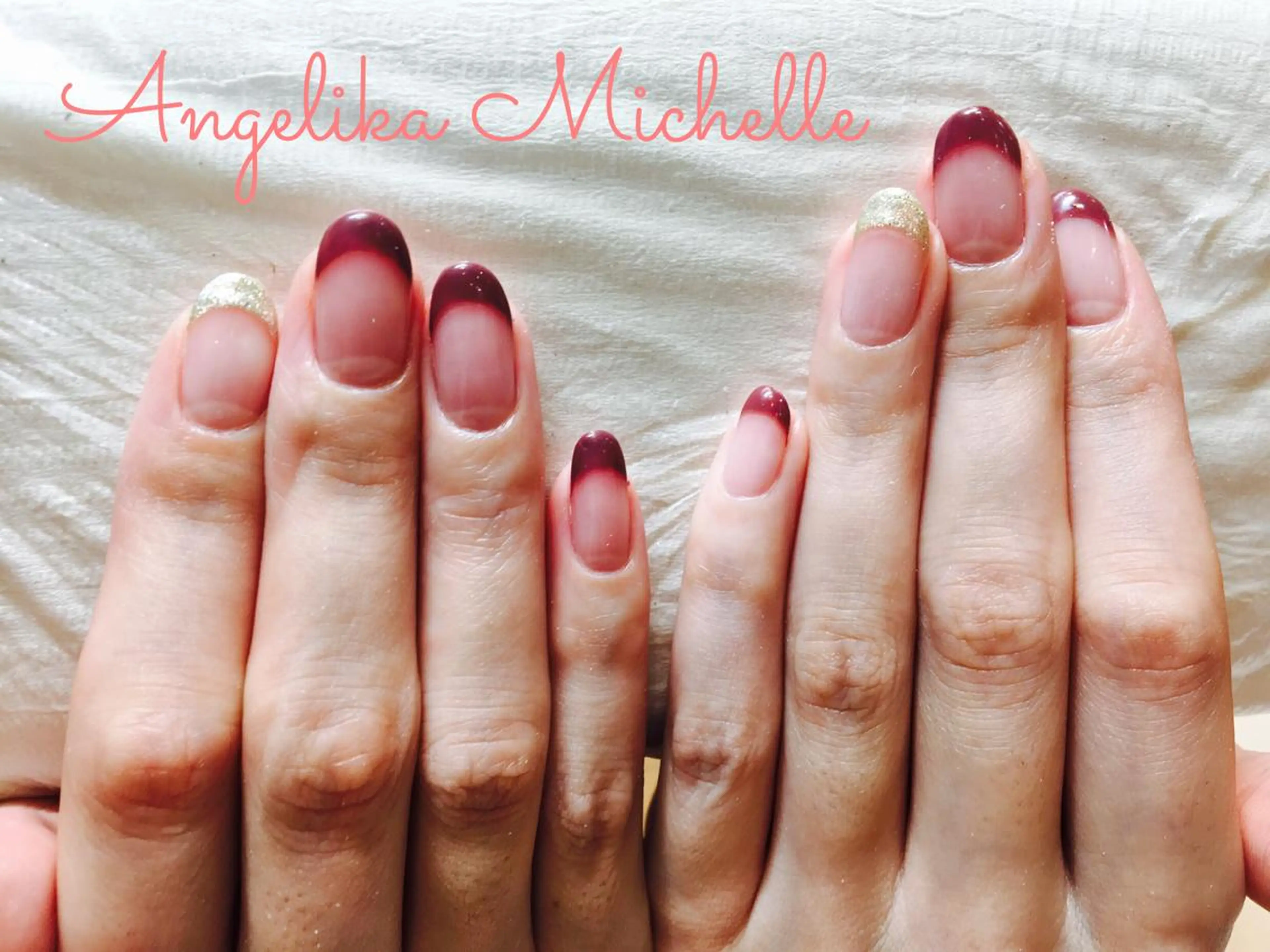 ネイル フレンチネイル Angelica 小関のネイルデザイン