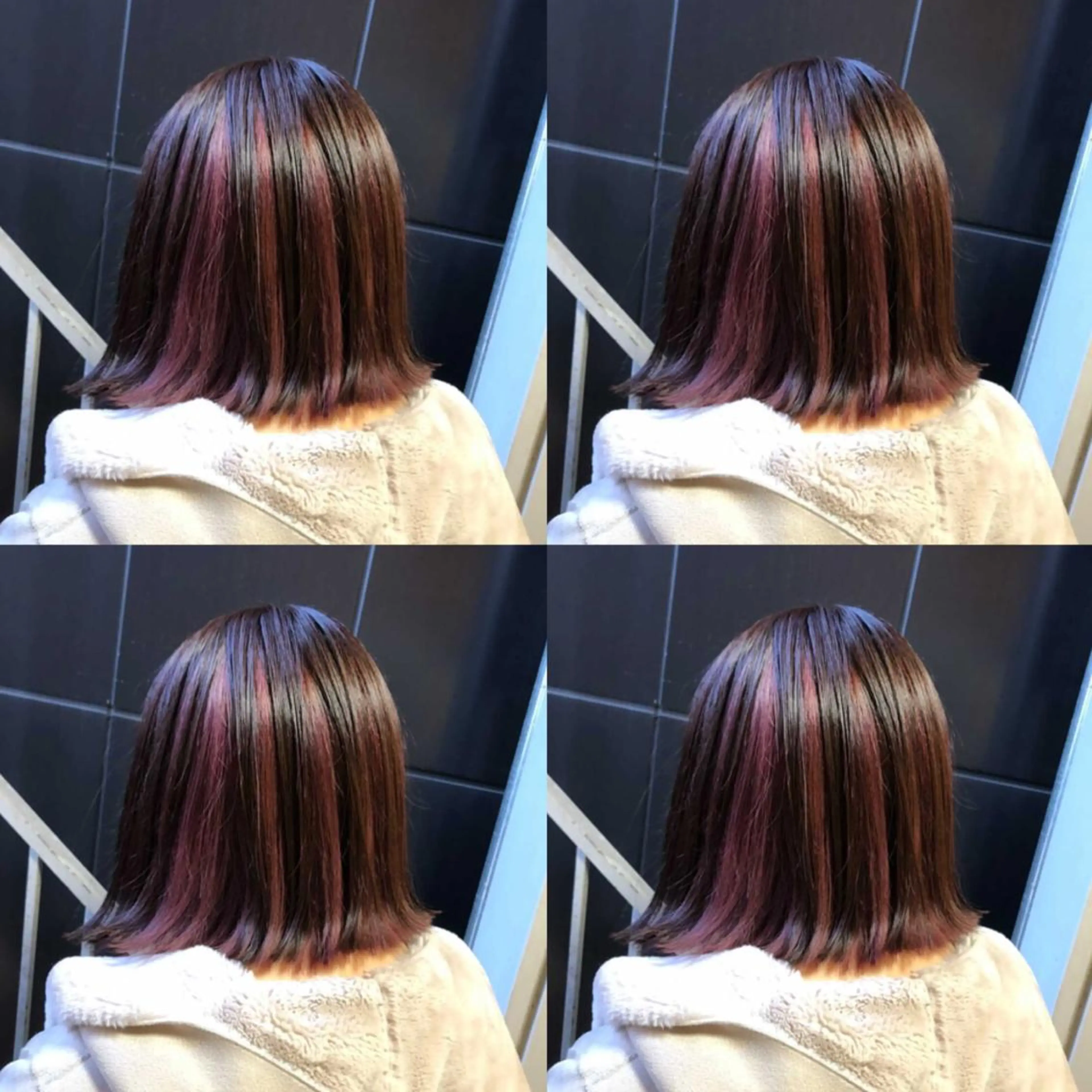 ミディアム カラー ヘアアレンジ ヘアカラー トリートメント 🦋韓国ヘア 坂本 菜摘🦋のヘアスタイル