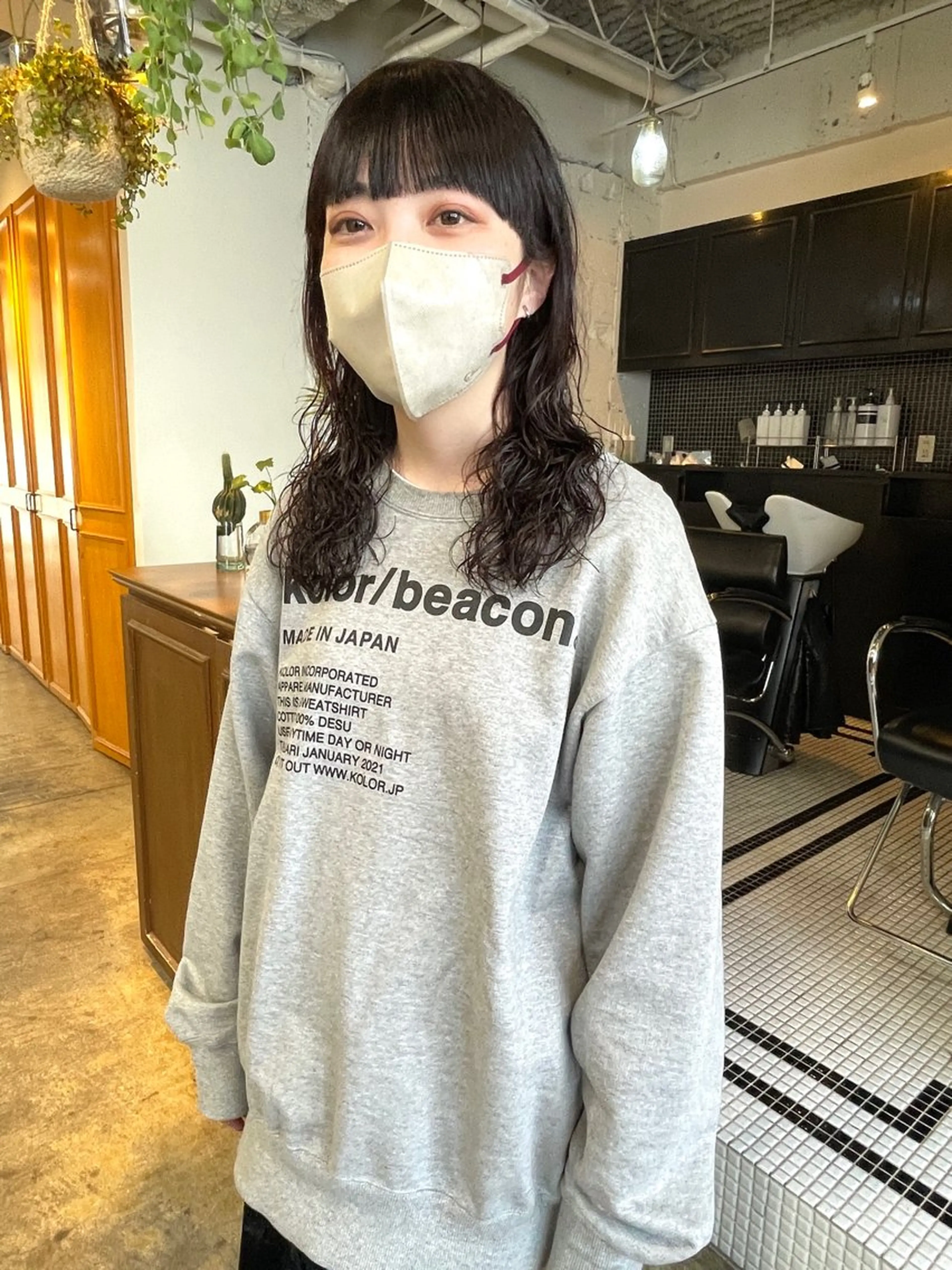 ミディアム カラー パーマ ミディアムパーマ レイヤー／似合わせ TAKUYAのヘアスタイル