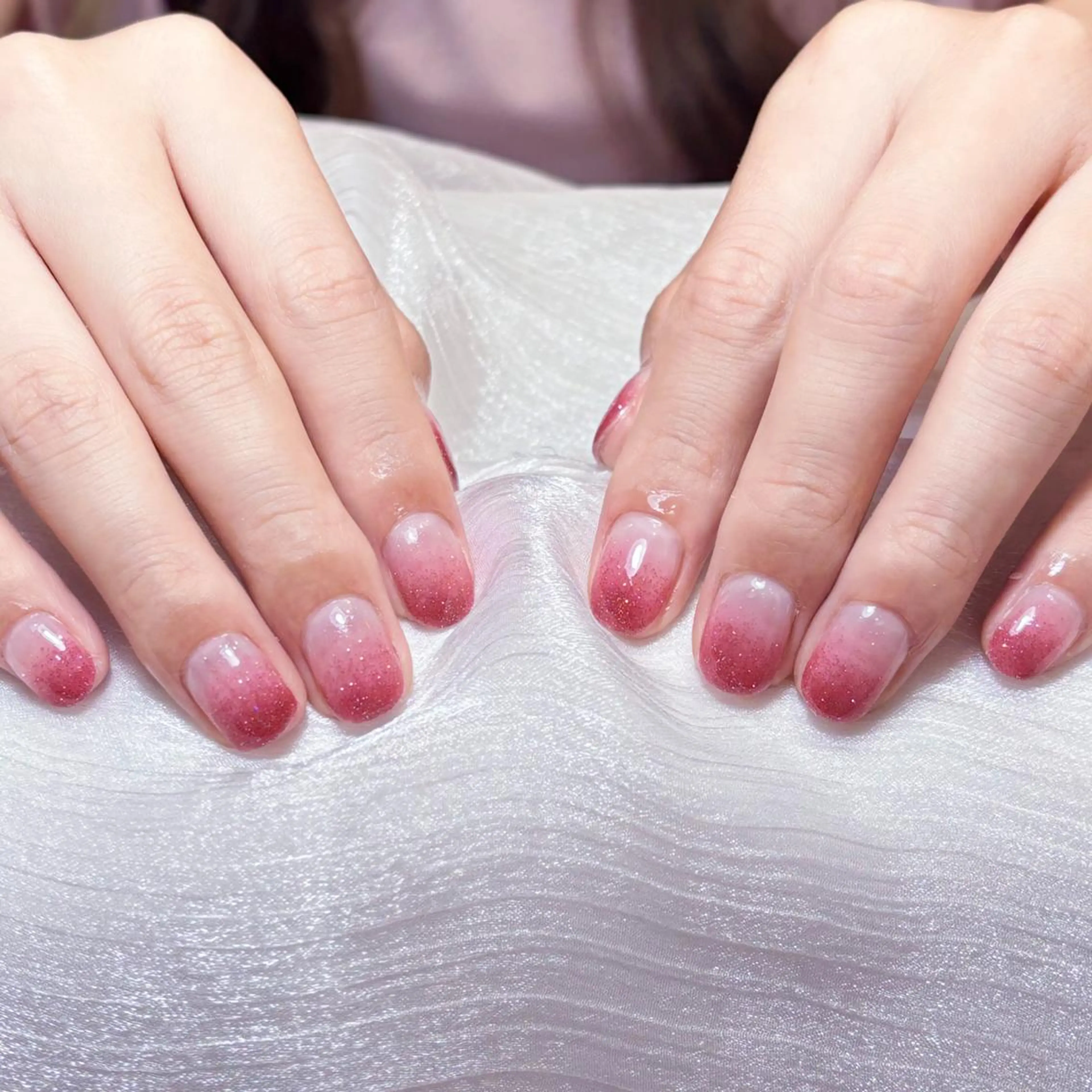 ネイル アートネイル オーロラネイル ガーリー キラキラネイル マグネットネイル ハンドネイル Diamond ✨のネイルデザイン