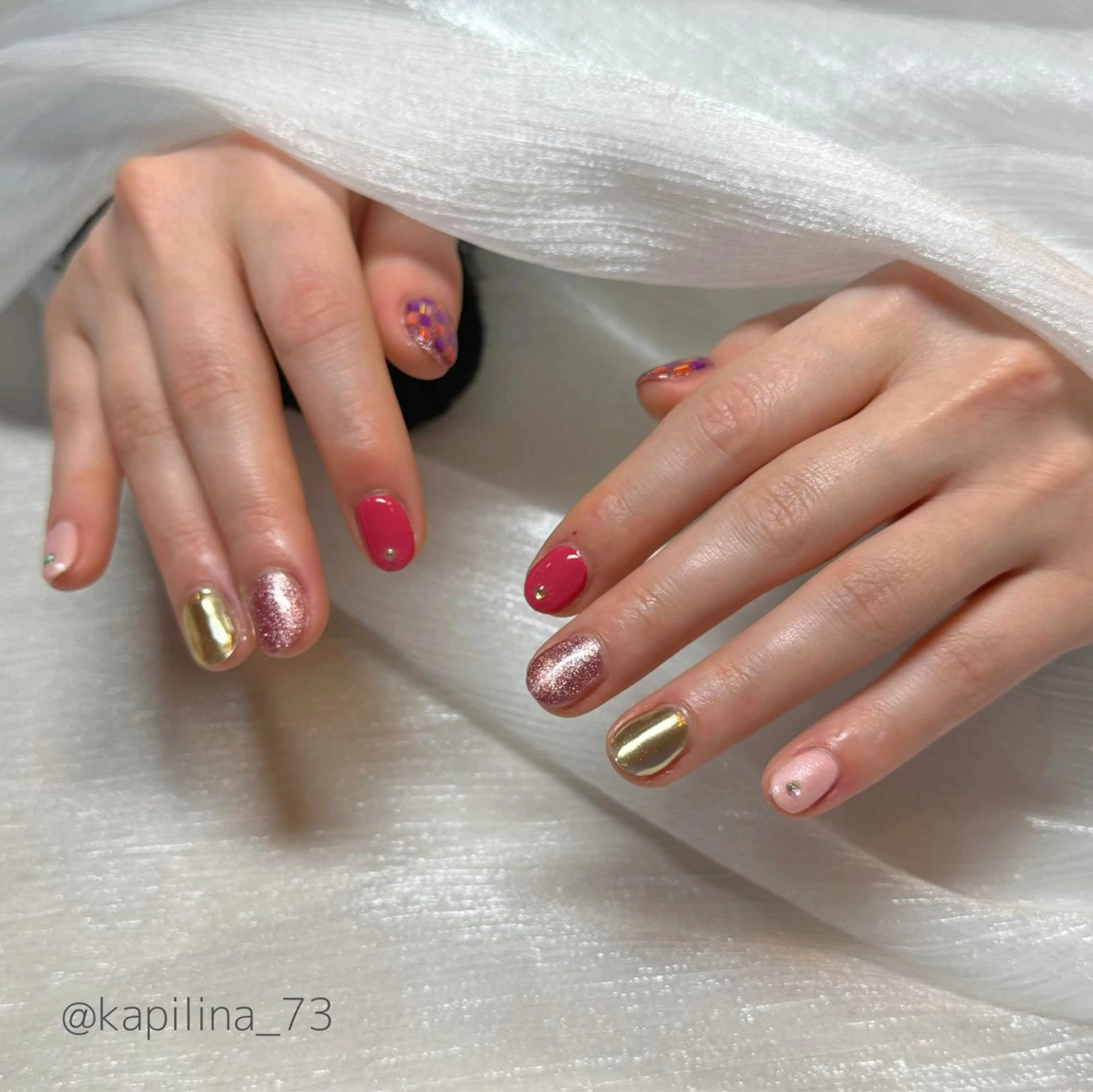 ネイル ハンドネイル Nailsalon Ka pilina所属・Kapilina🌺 MOMOのネイルデザイン
