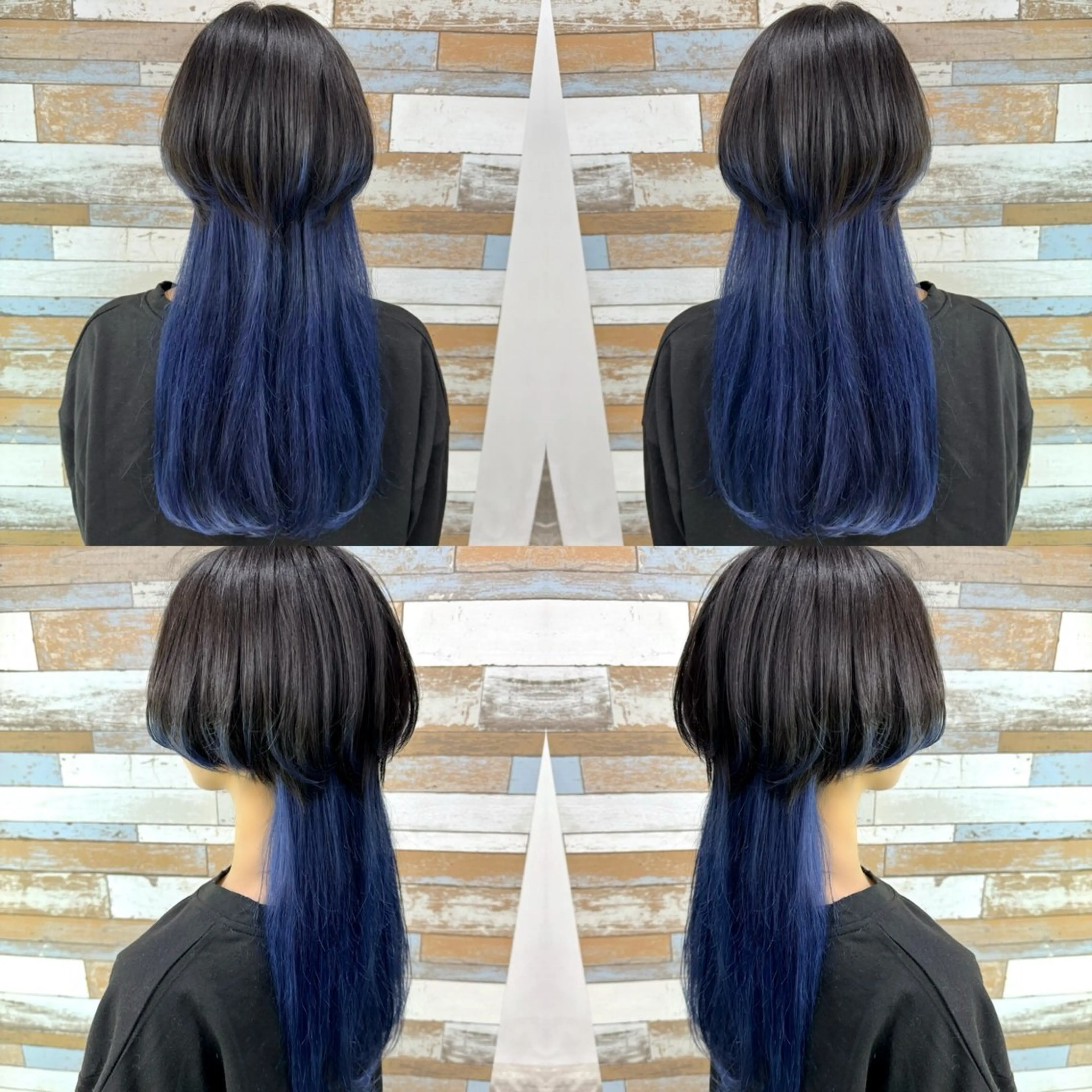 セミロング カラー "PEPPU "所属・派手髪、ハイトーン ショートヘアShinのヘアスタイル