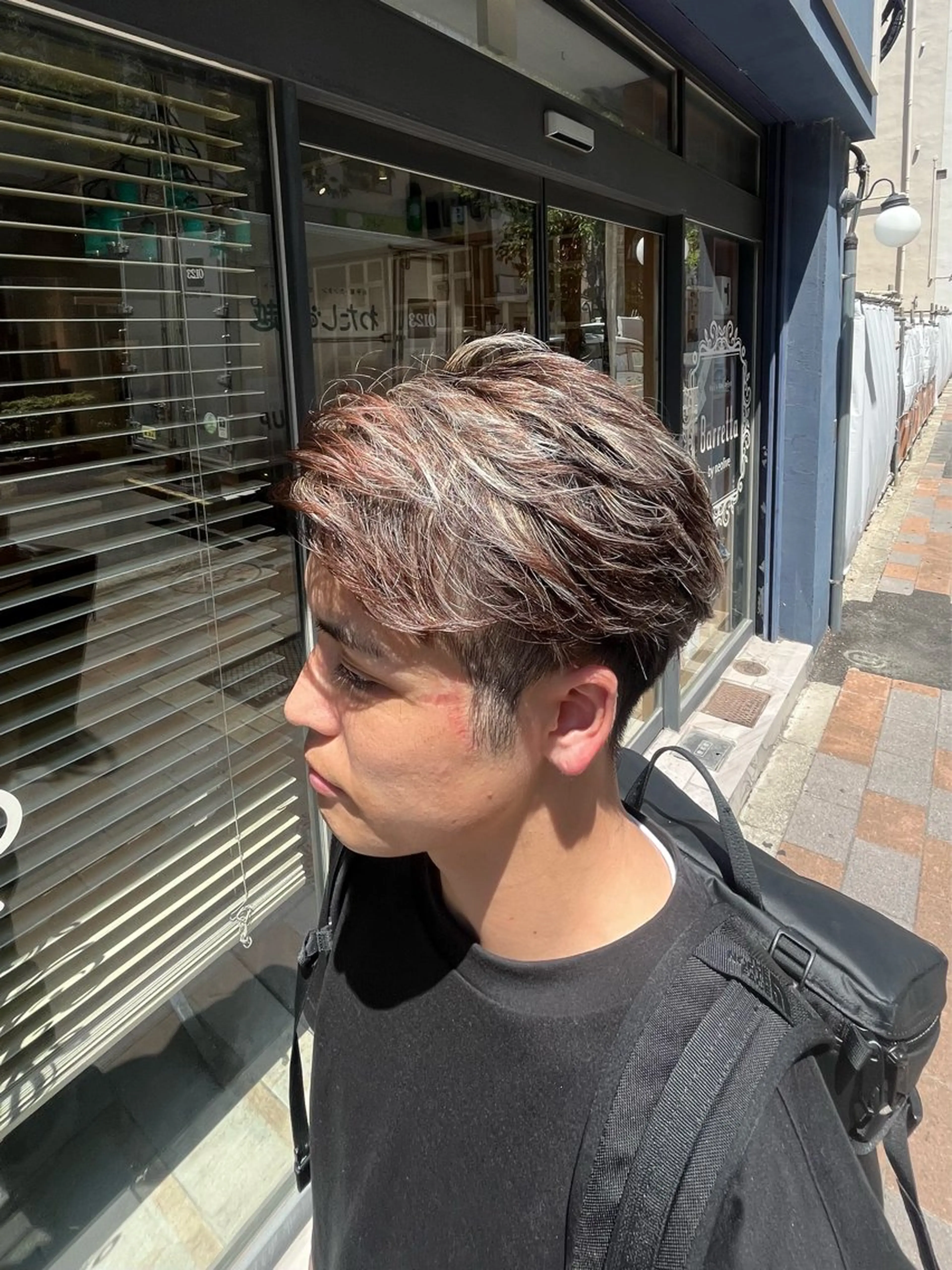 カラー パーマ メンズ カット パーマ ヤシロケンタ メンズ特化のヘアスタイル