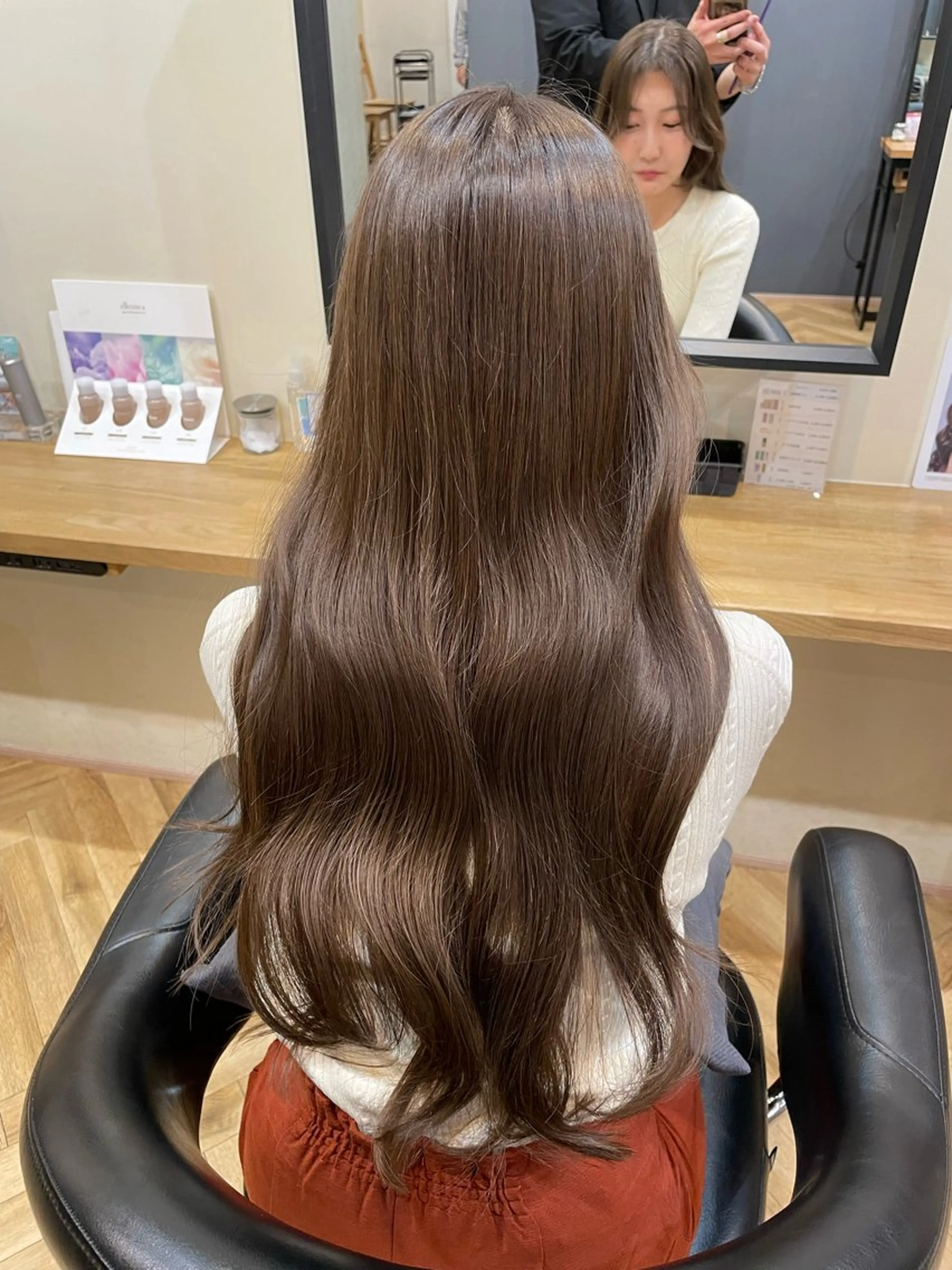 ロング カット ヘアカラー 韓国ヘア/レイヤー 🇰🇷/艶髪/長橋のヘアスタイル