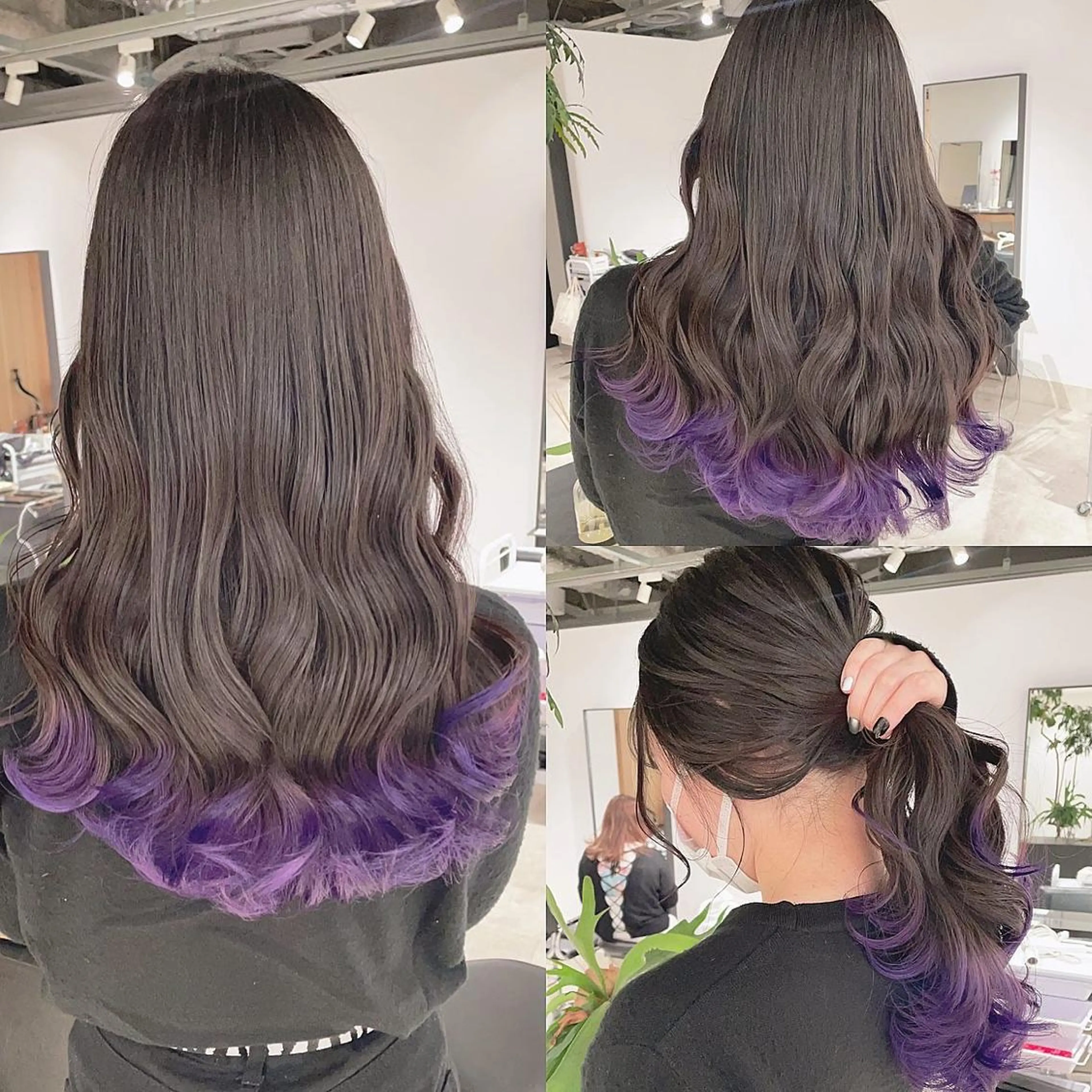 ロング カラー ヘアカラー トリートメント 渋谷:インナーカラー ／🍒エリカ🍒のヘアスタイル