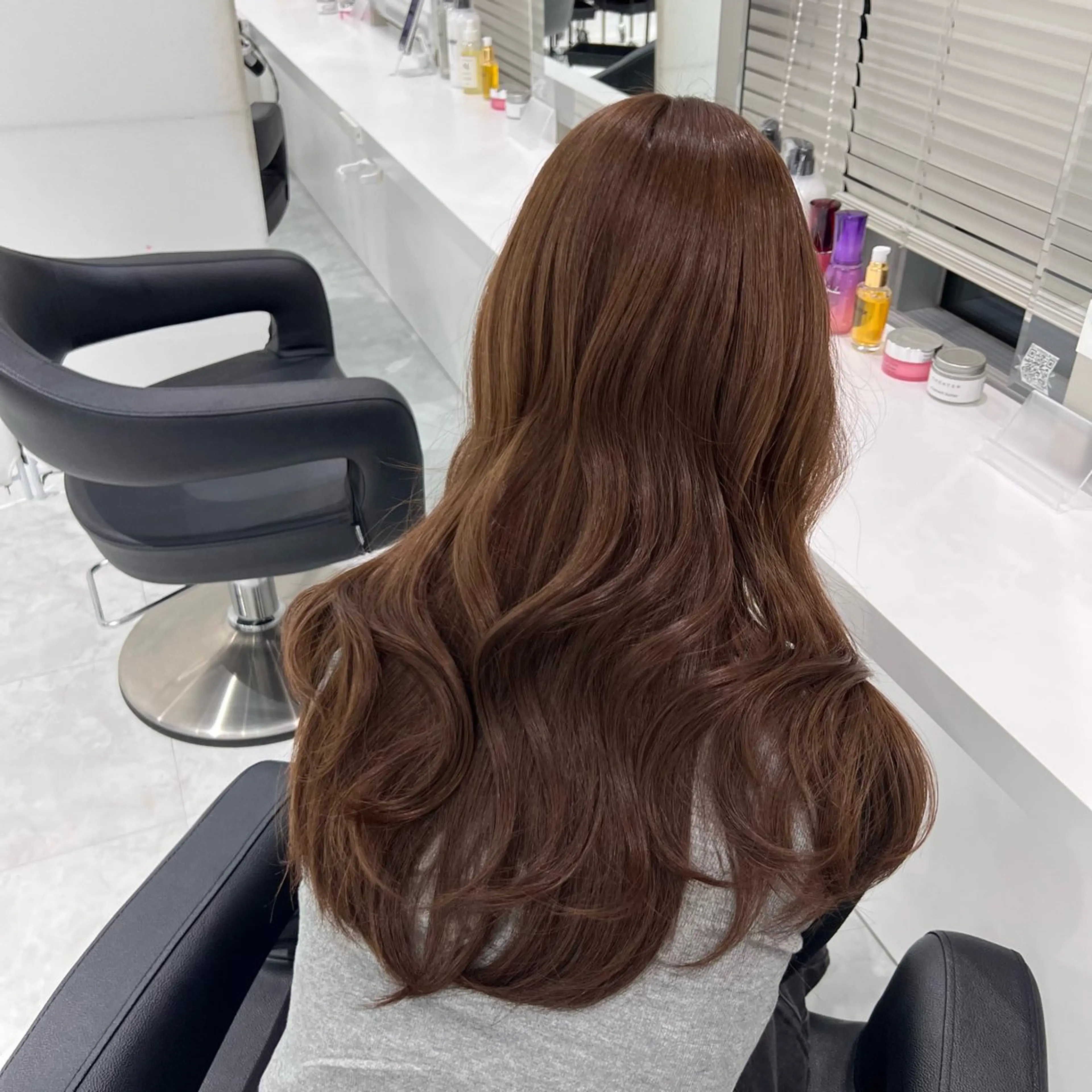 セミロング カラー ヘアカラー トリートメント 艶髪グレージュ特化/ CHIKARAのヘアスタイル