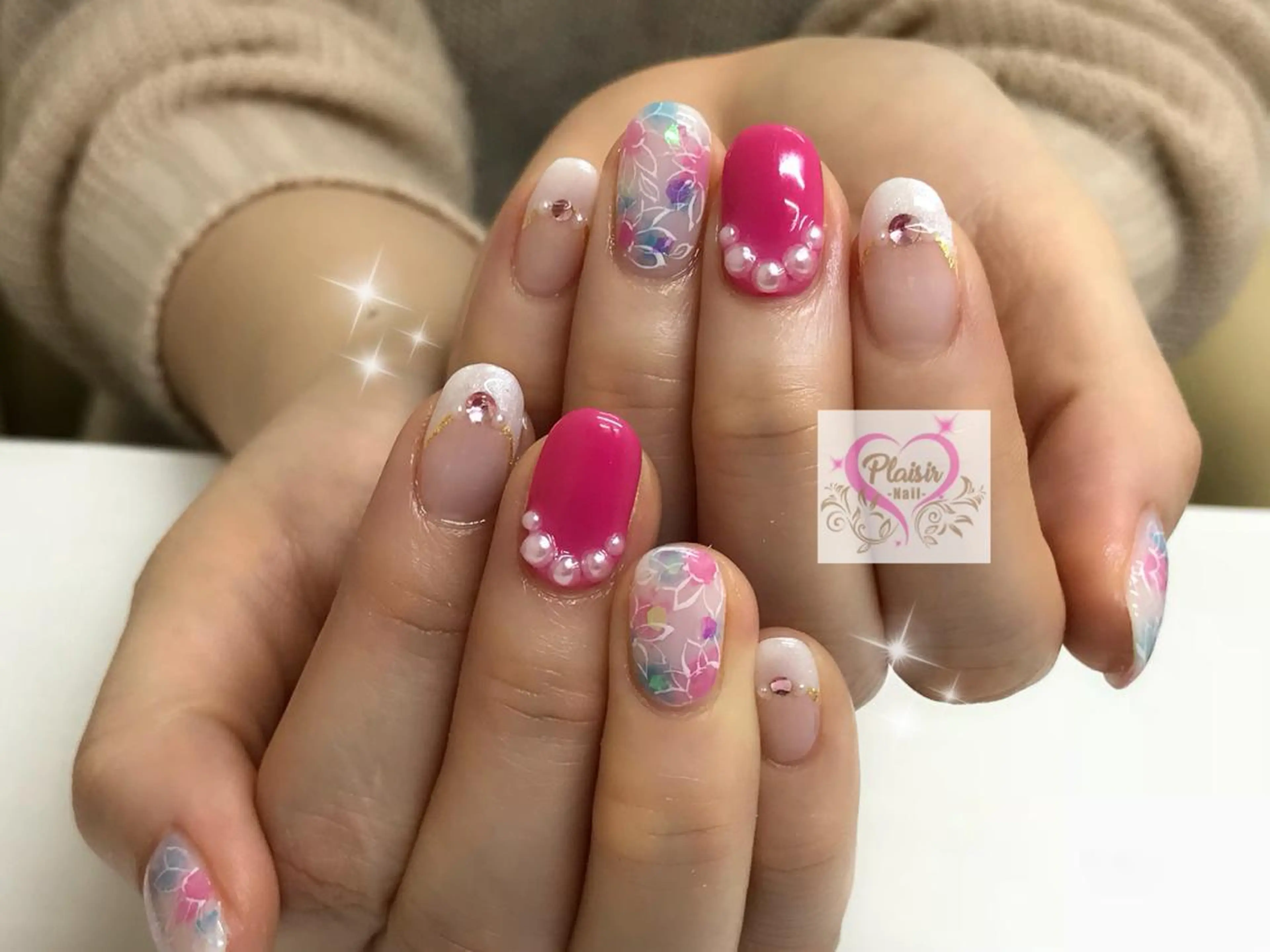 ネイル 持ち込み 山崎 みゆきのネイルデザイン