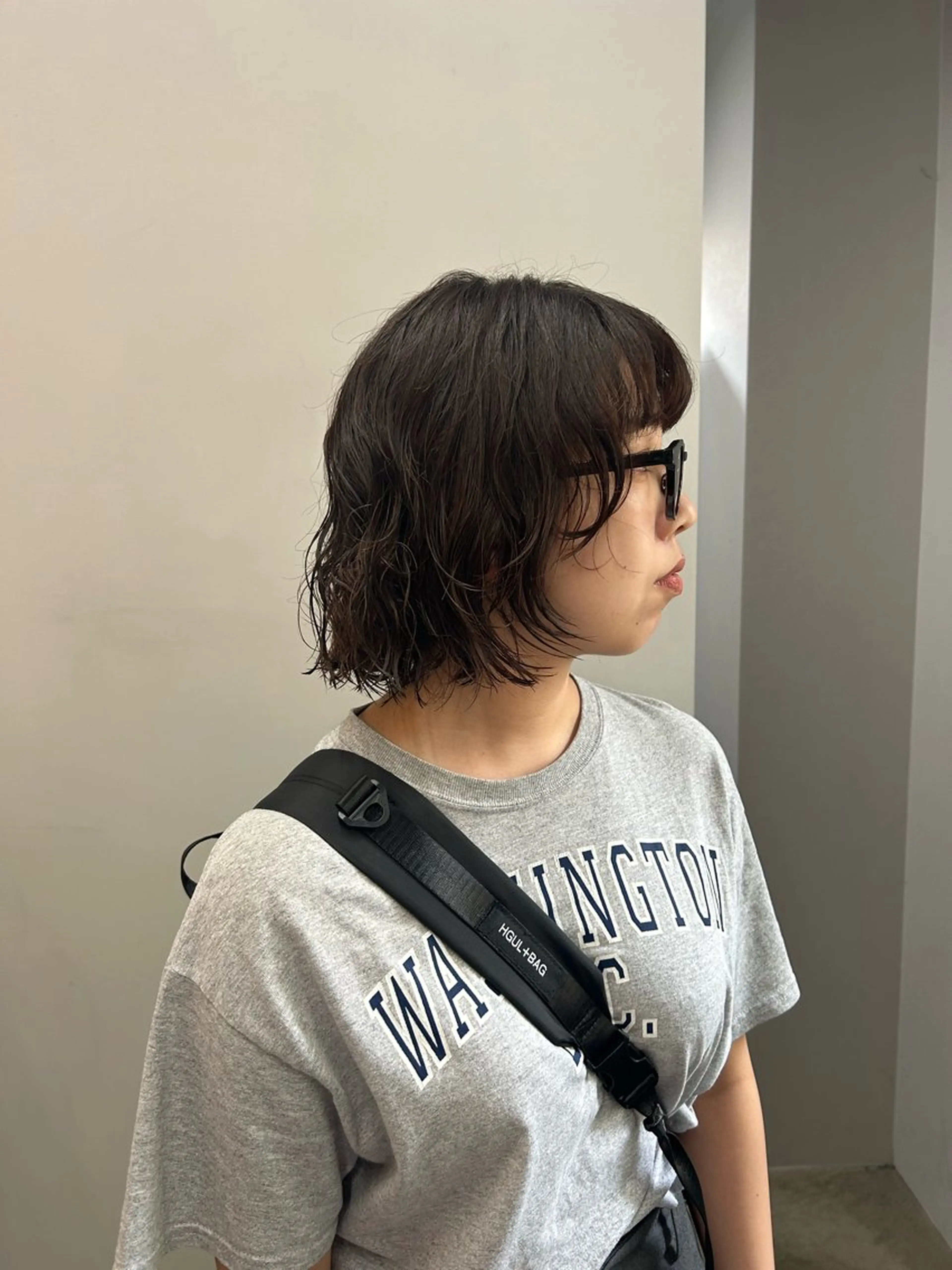 ショート パーマ レイヤーカット カット パーマ ROCCOeast Rukaのヘアスタイル