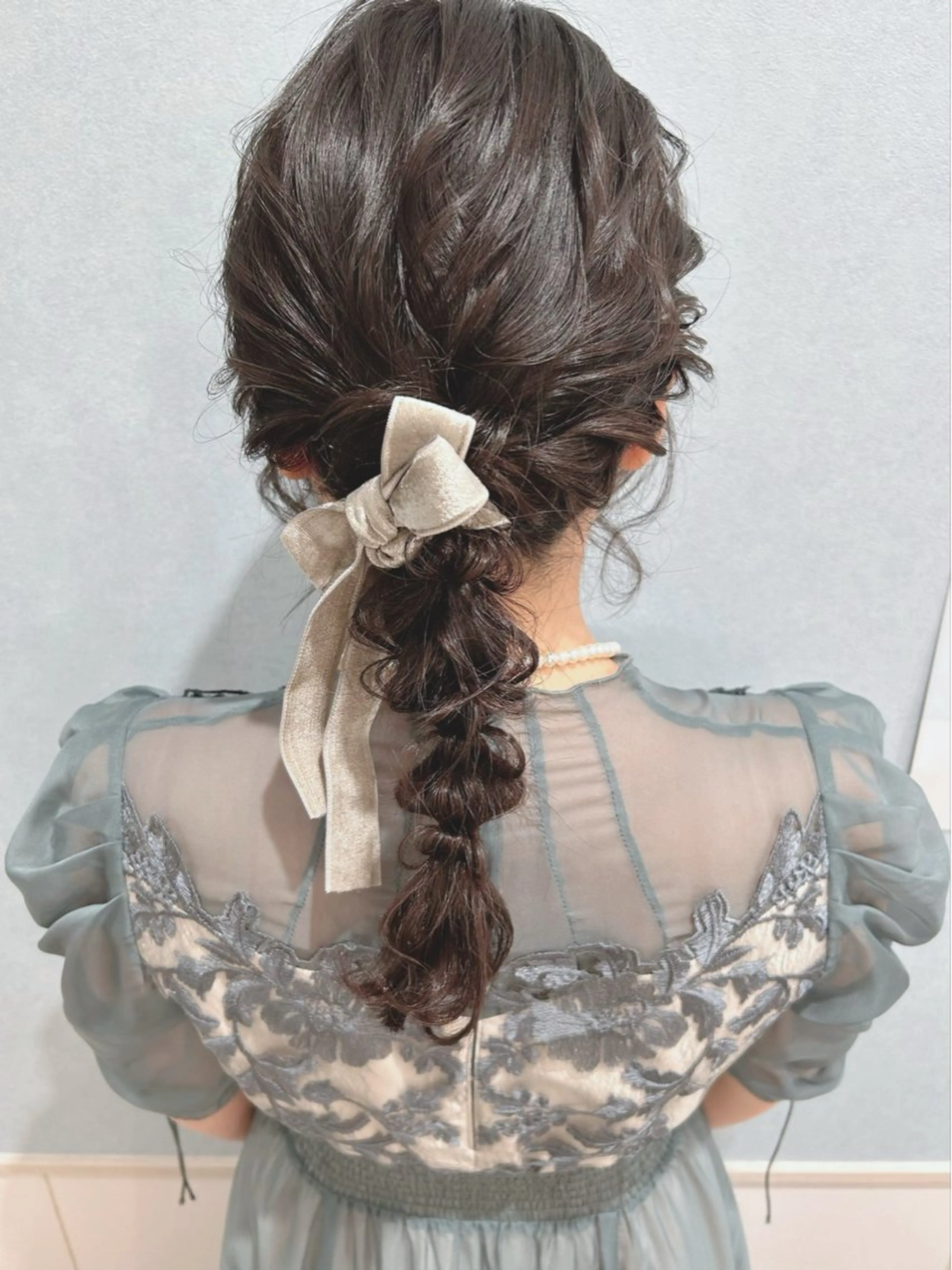 セミロング ヘアアレンジ セットサロン      ラフテル所属・大阪/ヘアアレンジ /似合わせset💐のヘアスタイル