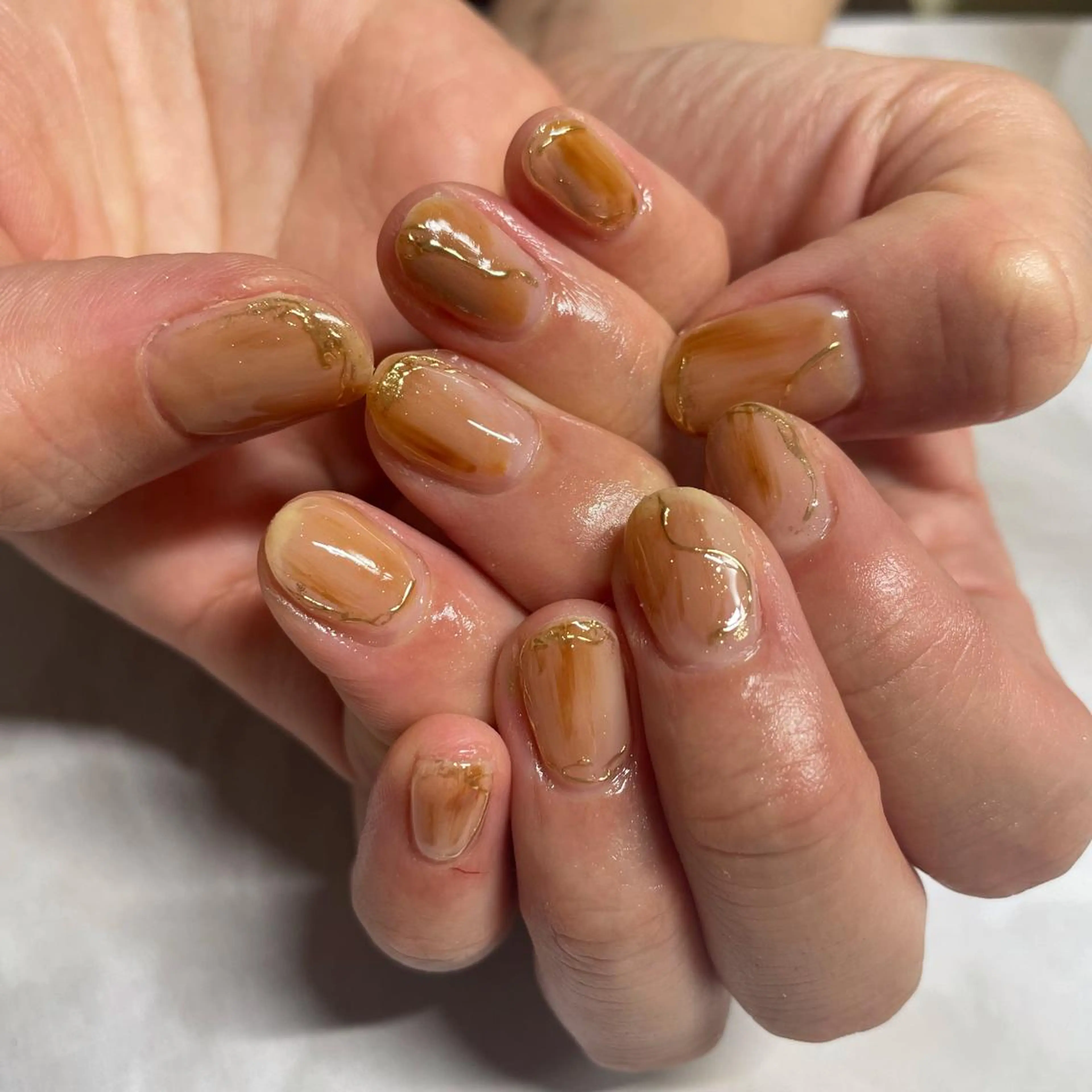 ネイル ニュアンスネイル chai大阪上本町 sayakaのネイルデザイン