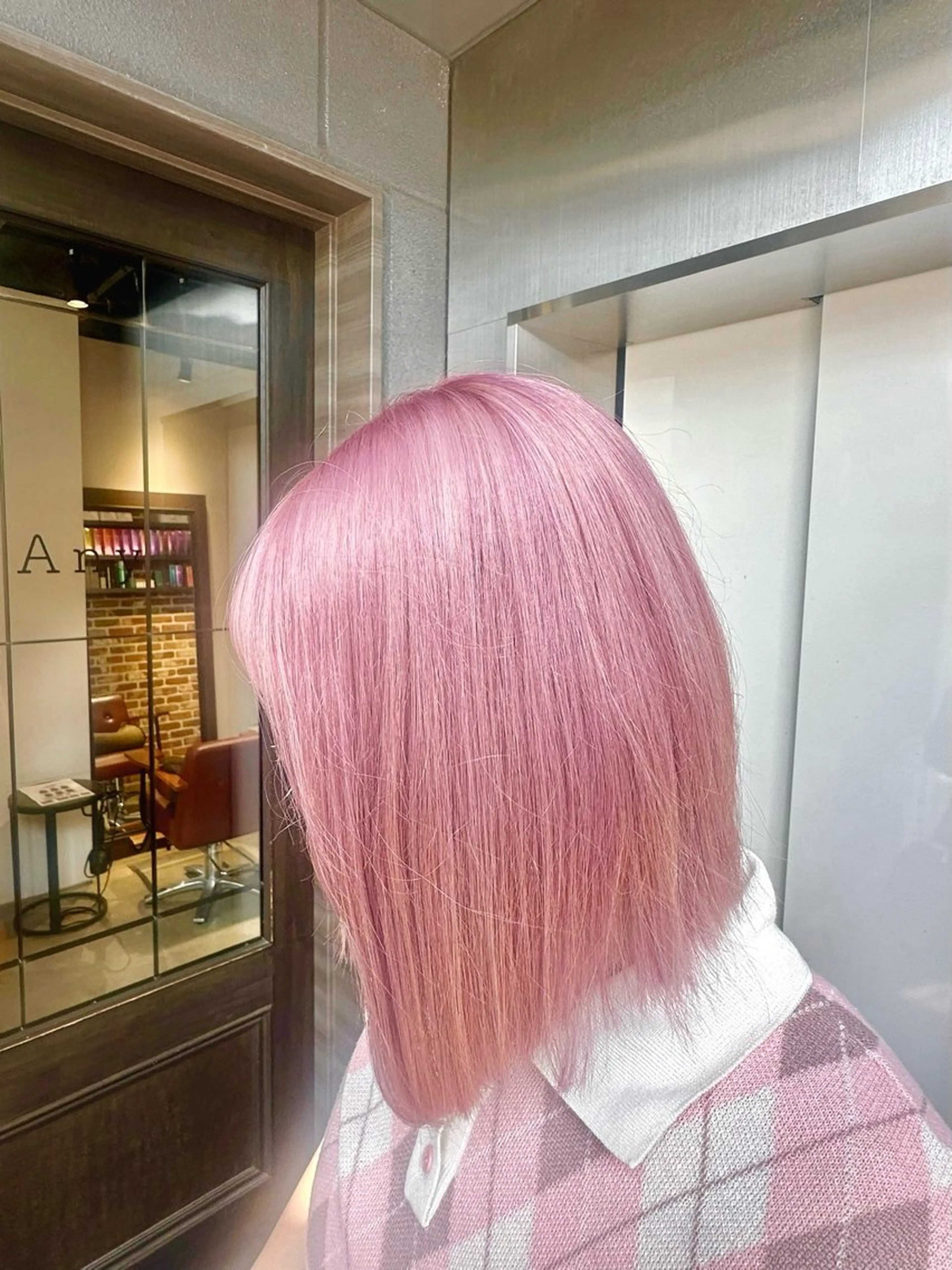 ミディアム カラー ラベンダーカラー ピンクカラー lafith hair  robin所属・武山 稜河/名駅のヘアスタイル