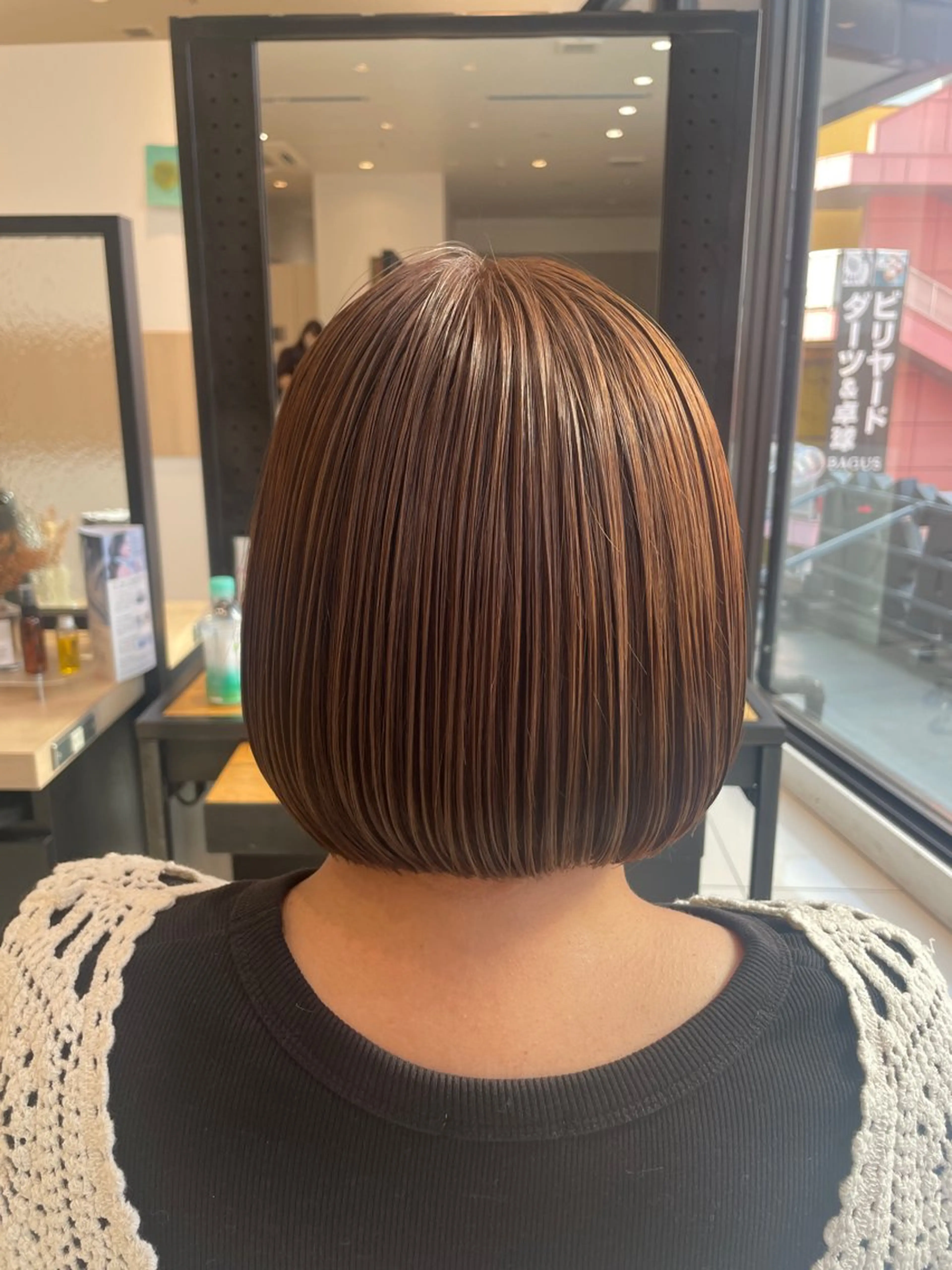 ショート ボブ カット ヘアカラー 🪻ダブルカラー /透明感カラーRioのヘアスタイル