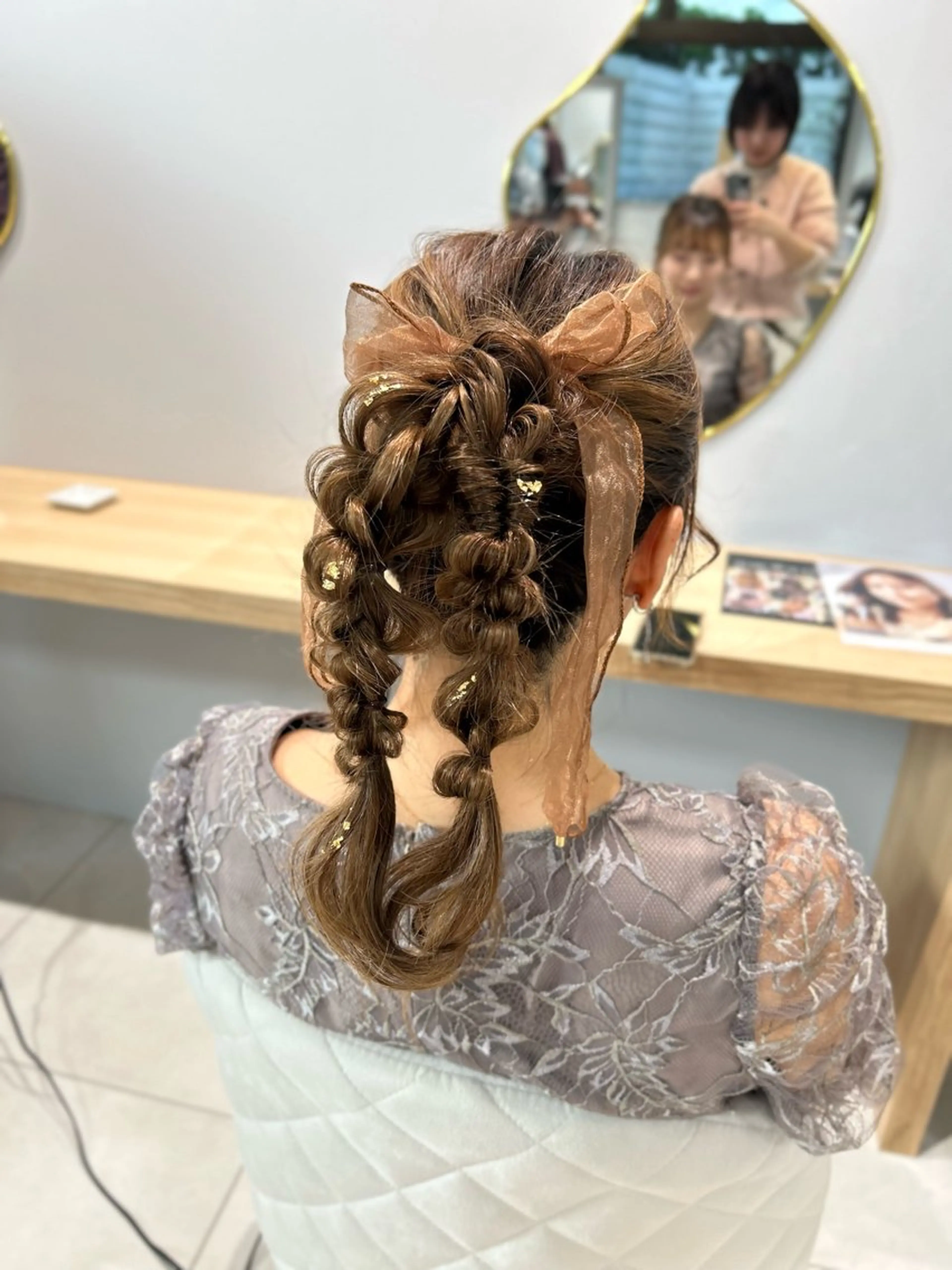 ヘアアレンジ 暖色カラー/アレンジ /束間まつげ🌼のヘアスタイル