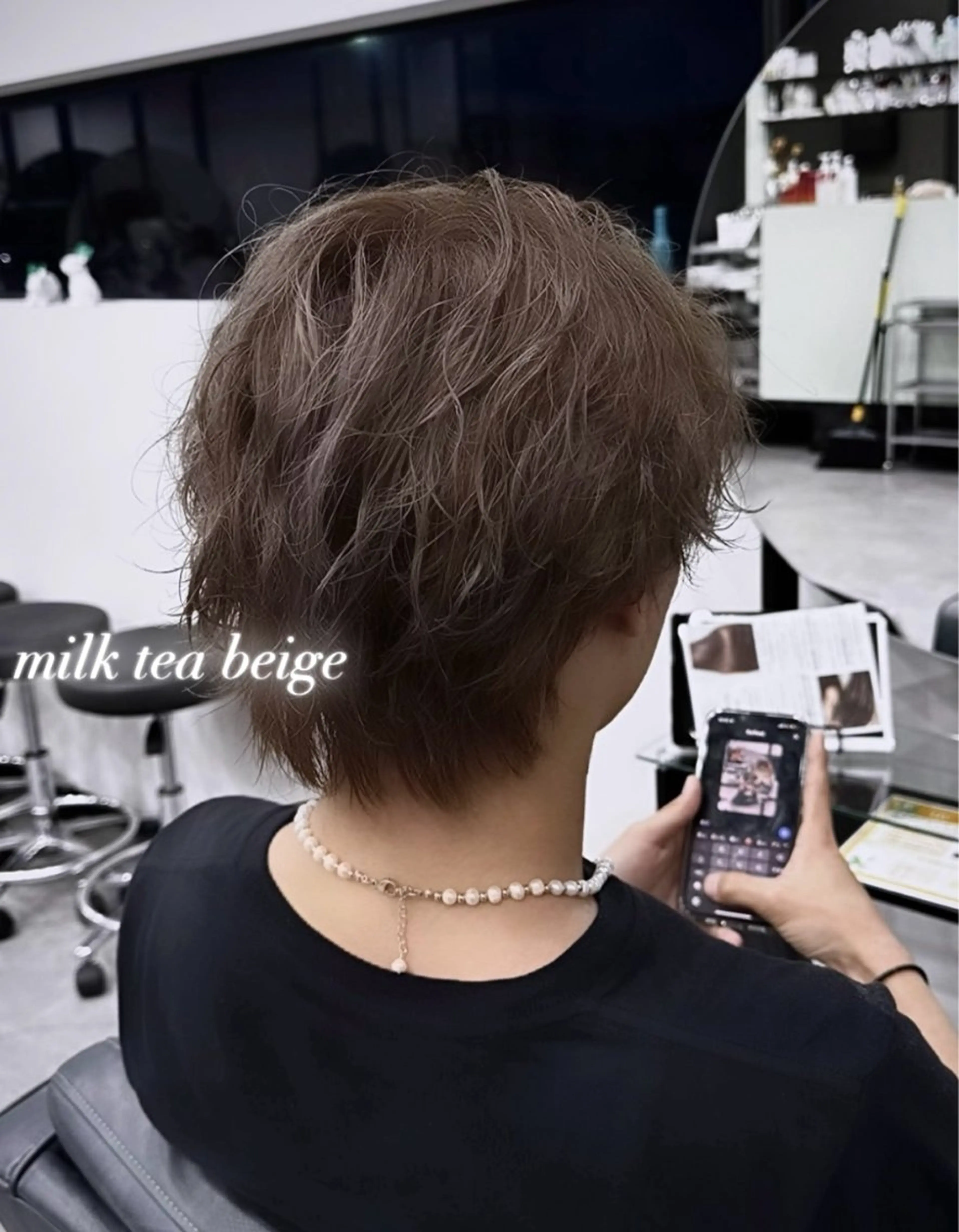 ショート カラー ベージュカラー ブリーチ ヘアカラー 🥣ケアブリーチ/ 透明感カラー/竜希のヘアスタイル