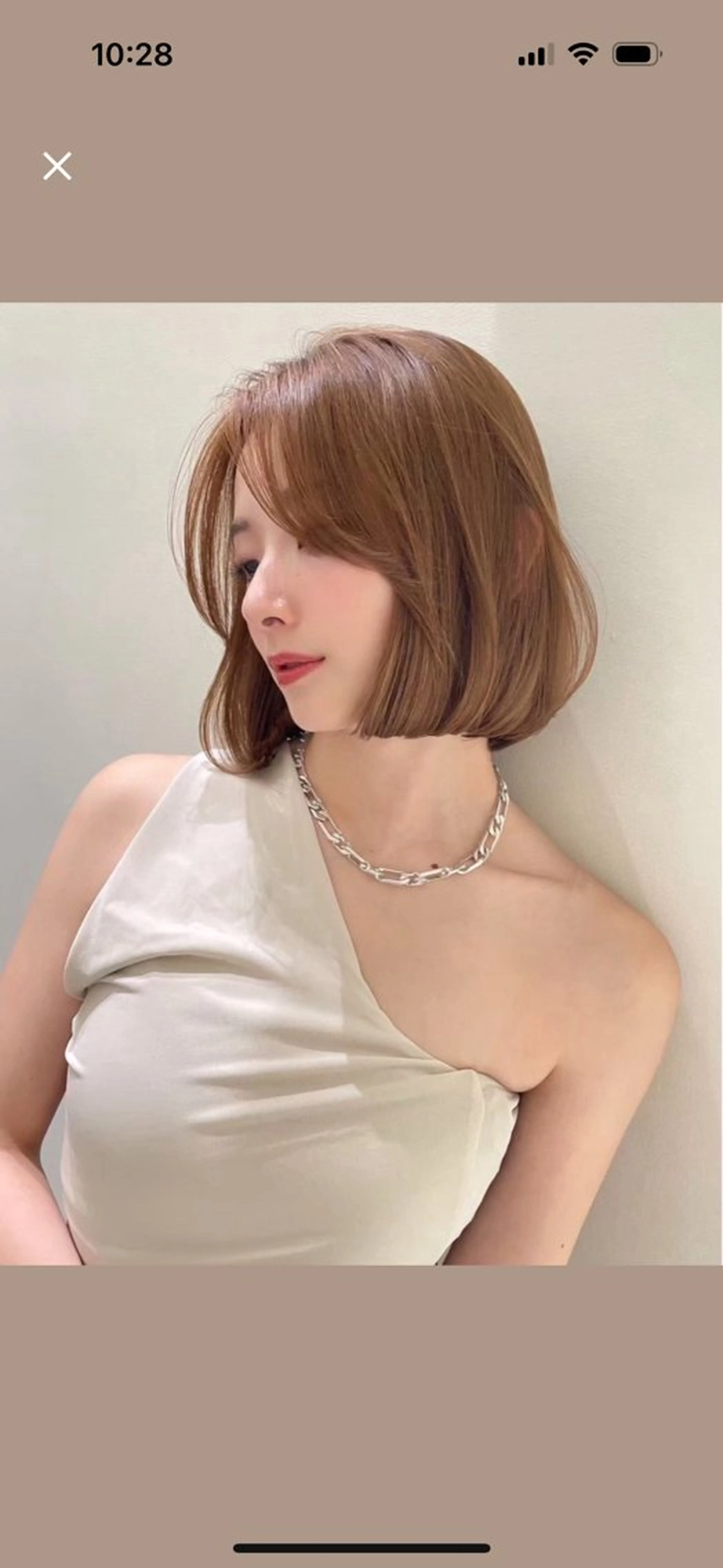 ミディアム ヘアカラー 🎀 うる艶透明感 カラー / 錦糸町のヘアスタイル