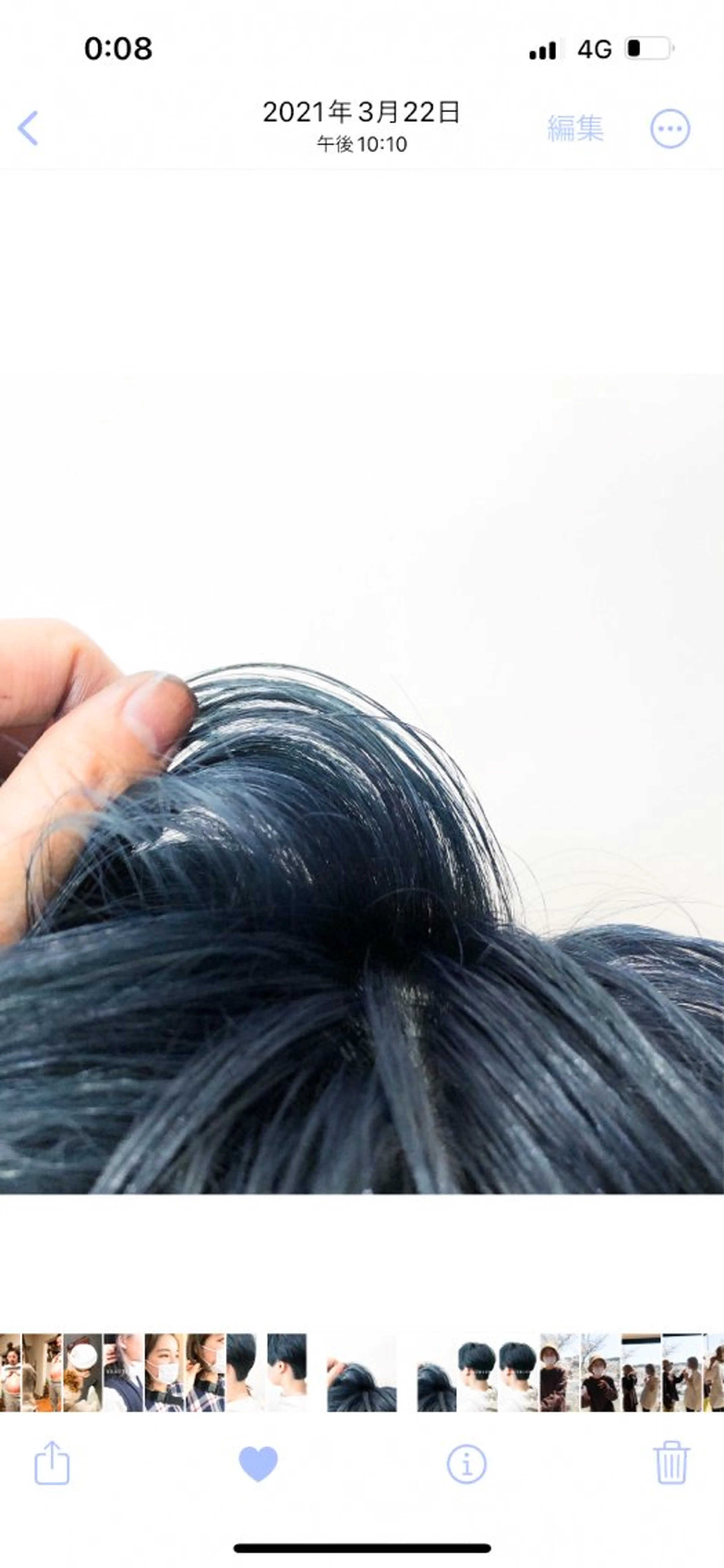 ショート カラー 黒髪 ブリーチ ブルーカラー ブルーブラック 透明感カラー 似合わせカット🫧 /パーマRINAのヘアスタイル