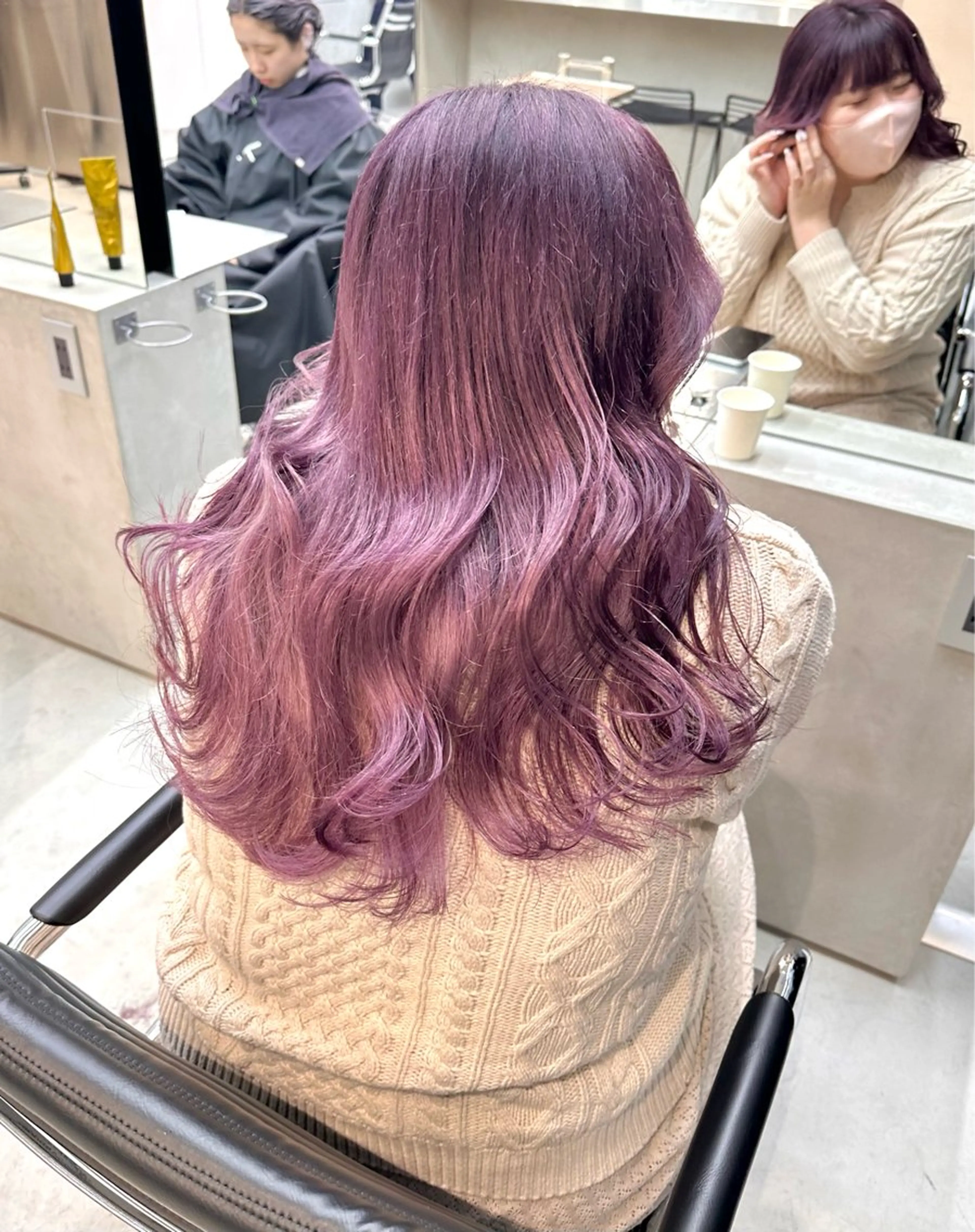 ロング カラー カット ヘアカラー 染谷 遥花のヘアスタイル