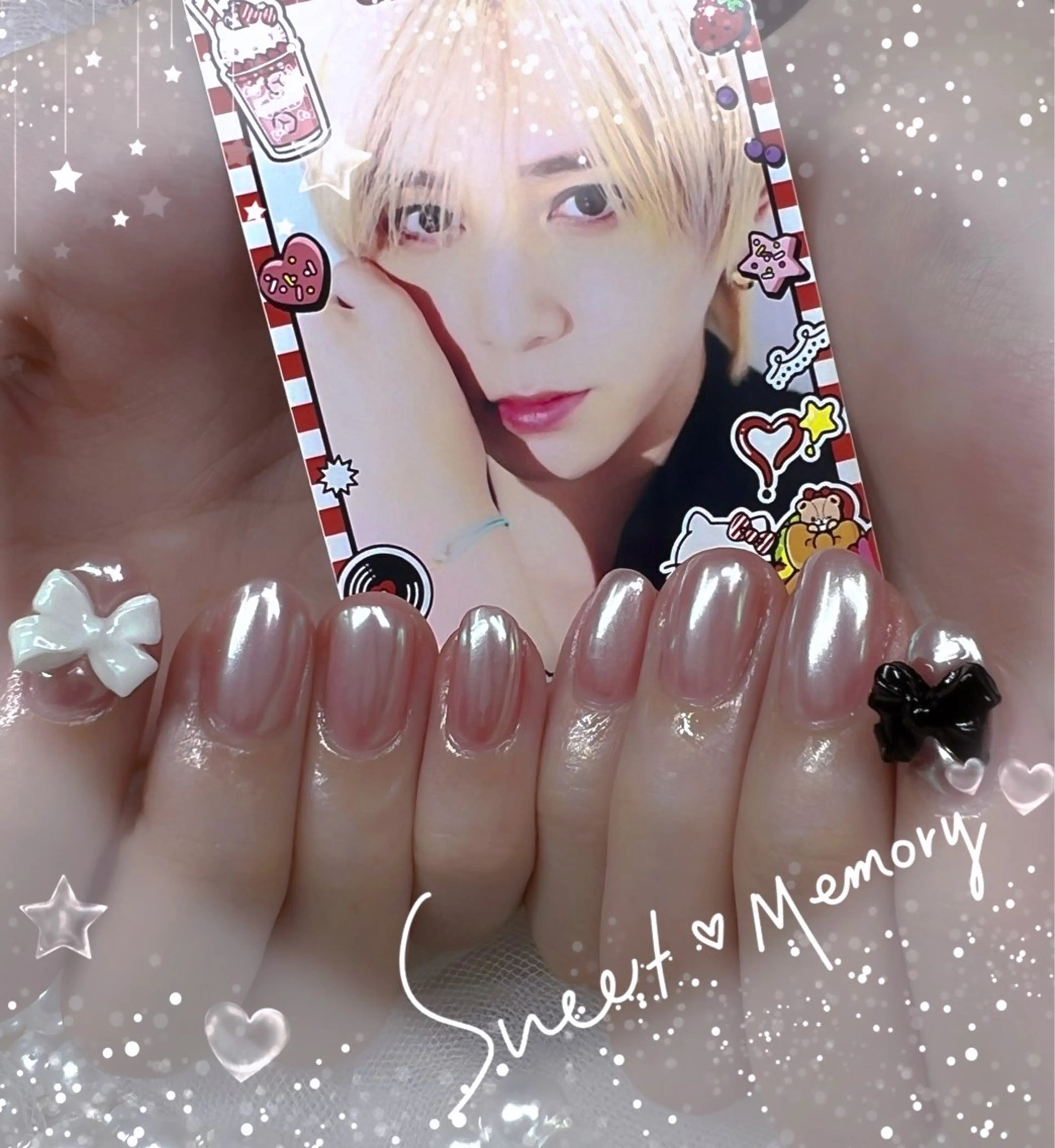 ネイル チークネイル フレンチネイル ガーリー ガラスフレンチ グラデーション ハンドネイル Chill Nailsalonのネイルデザイン